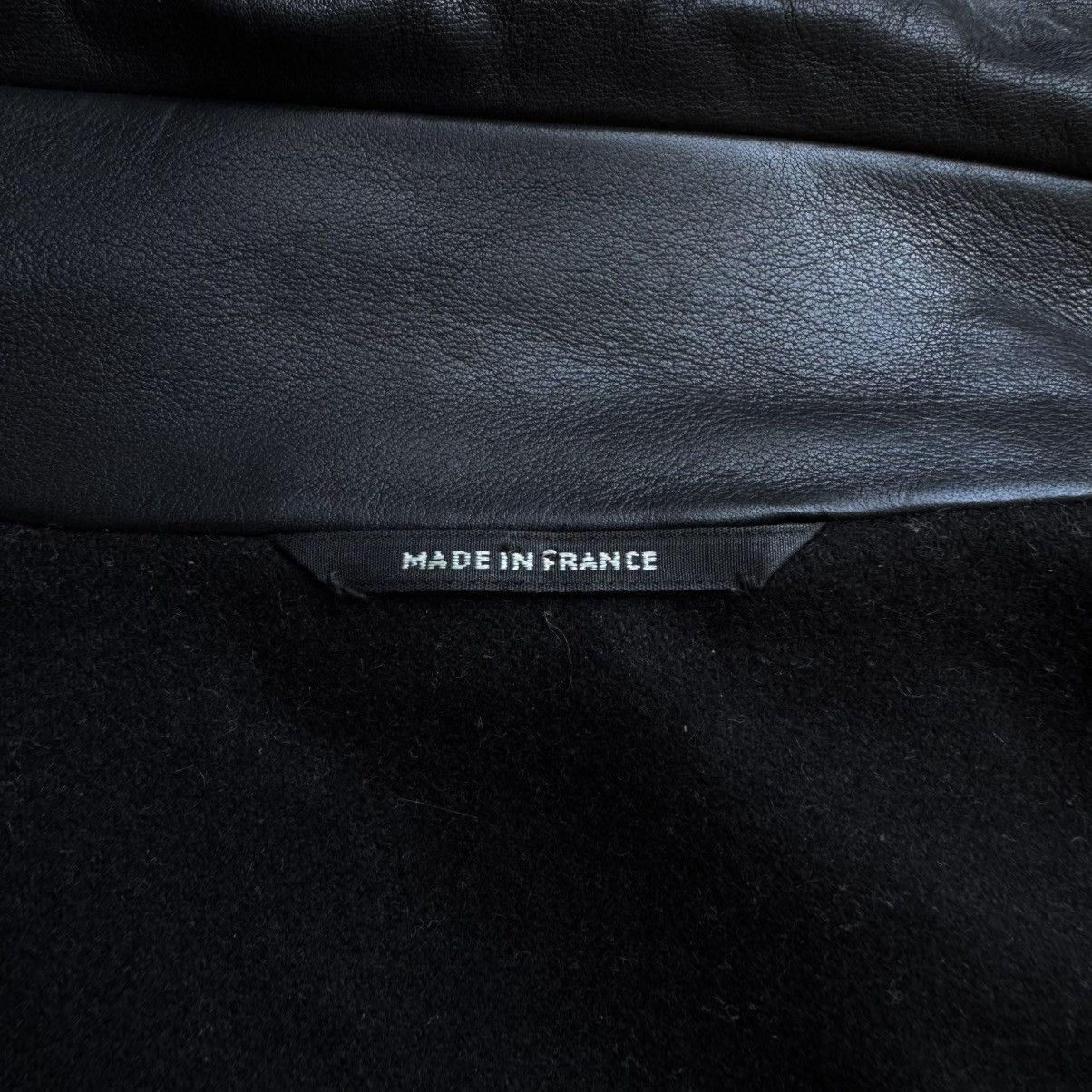 Hermes Hermes Black Calf Leather Cashmere Lined Cropped Jacket Size US L / EU 52-54 / 3 - 14 Thumbnail
