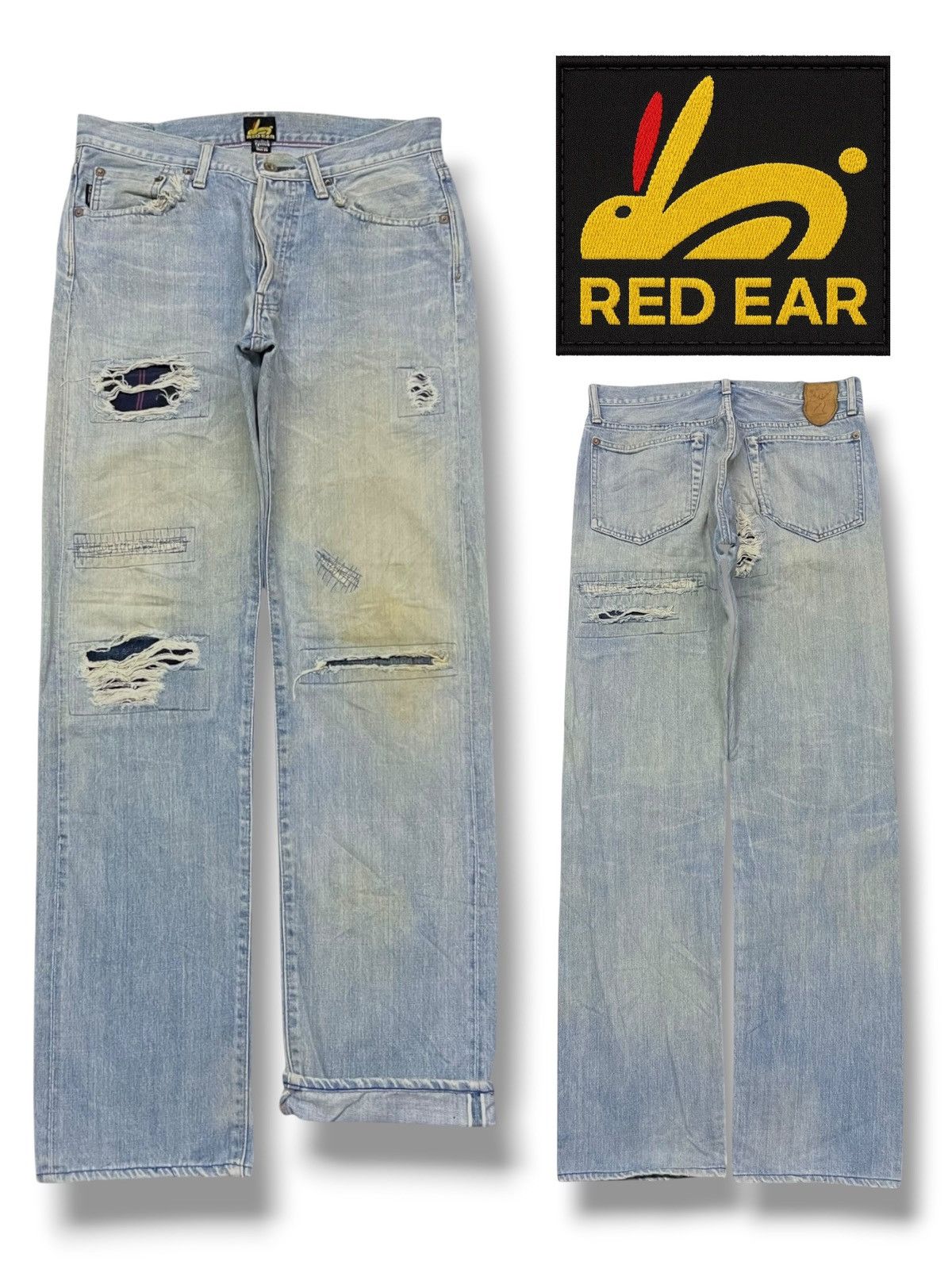 Paul Smith Red Ear Vintage 00s Paul Smith Red Ear Selvedge Denim Japan Size US 31 - 1 Thumbnail