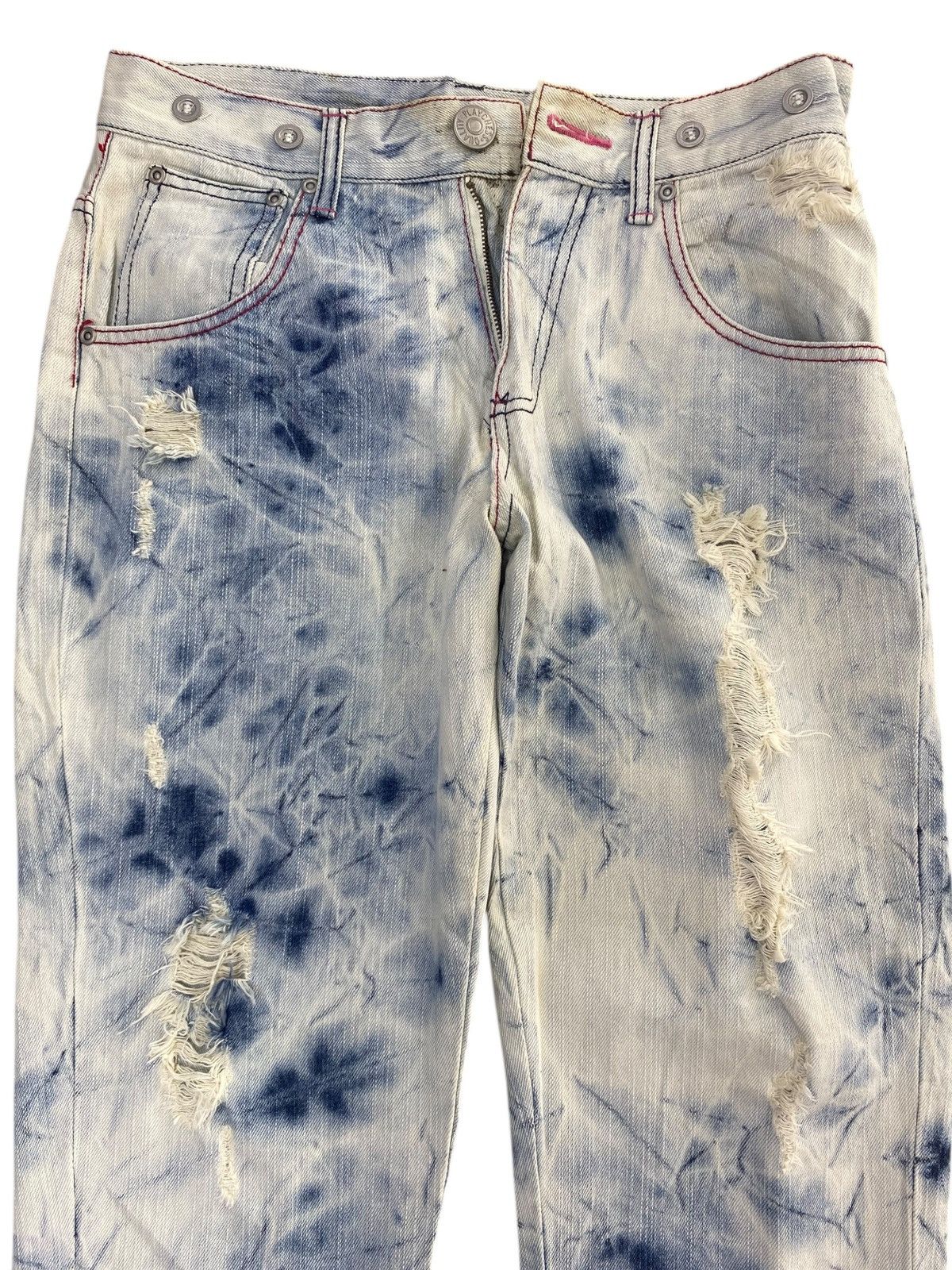Japanese Brand Japanese Brand Tie Dye Wash Style Baggy Jeans Size US 30 / EU 46 - 2 Thumbnail
