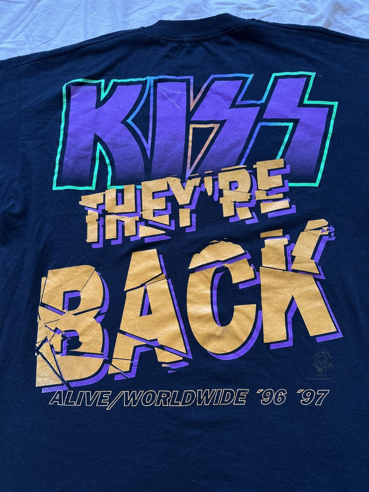 Band Tees Kiss 1996-97 vintage tour t-shirt Size US L / EU 52-54 / 3 - 4 Thumbnail