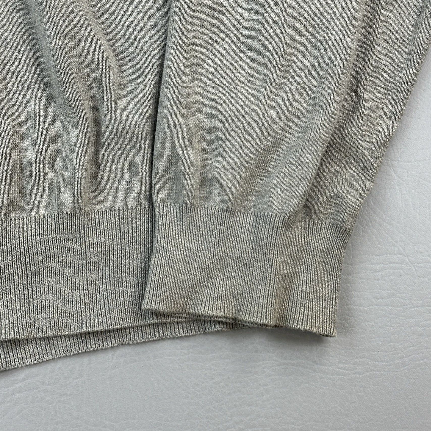 Polo Ralph Lauren VINTAGE Polo Ralph Lauren Sweater Mens XL Gray Pima Cotton V Neck Pullover Size US XL / EU 56 / 4 - 3 Thumbnail