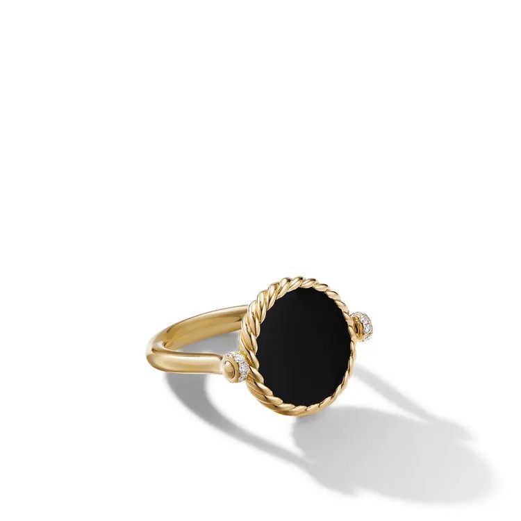 David Yurman o1s1wg111025 R16810D /Size 8 /Elements Swivel Ring in Golden Size ONE SIZE - 1 Thumbnail
