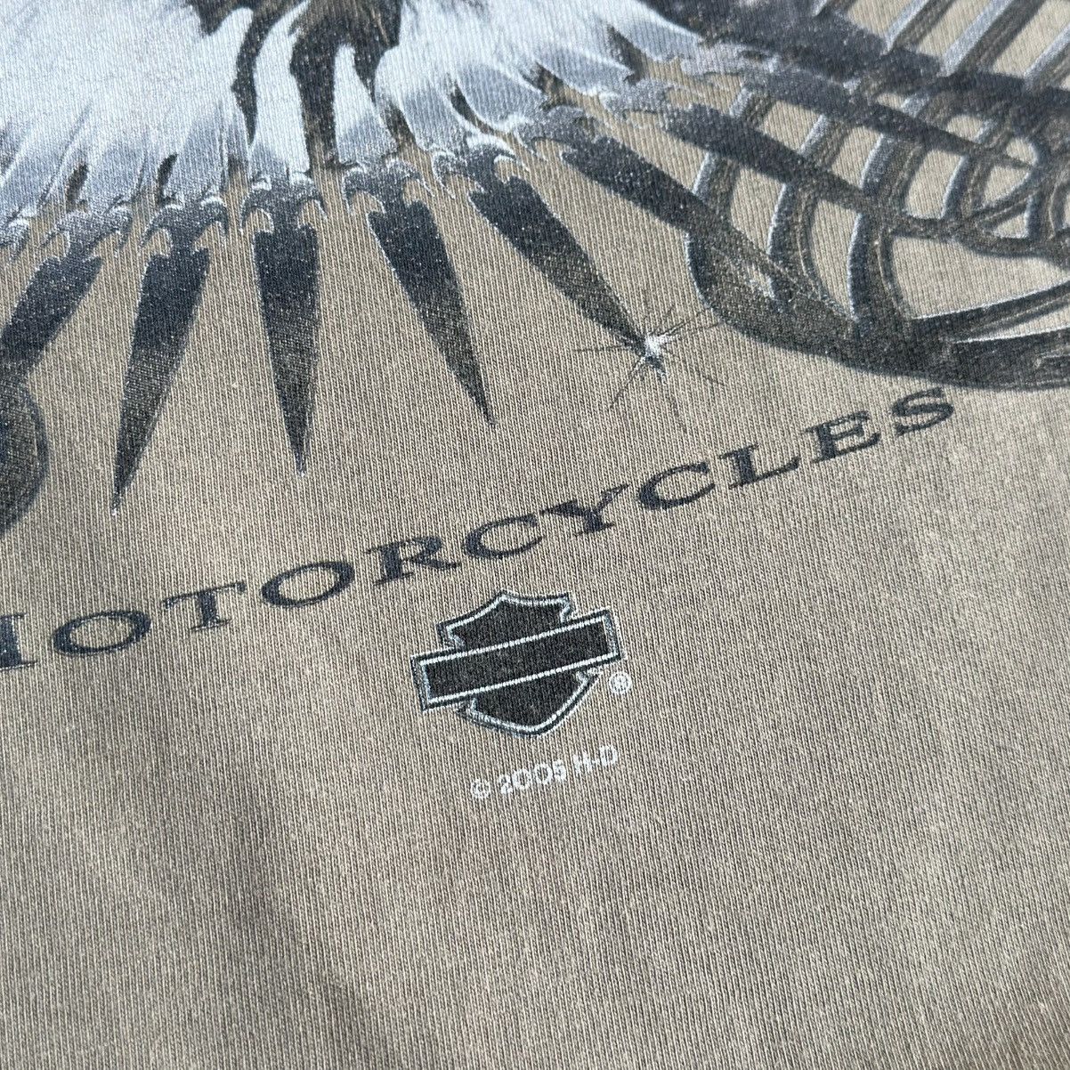 Harley Davidson Vintage 2005 Harley Davidson Motorcycles Eagle Tee Size US XL / EU 56 / 4 - 5 Thumbnail