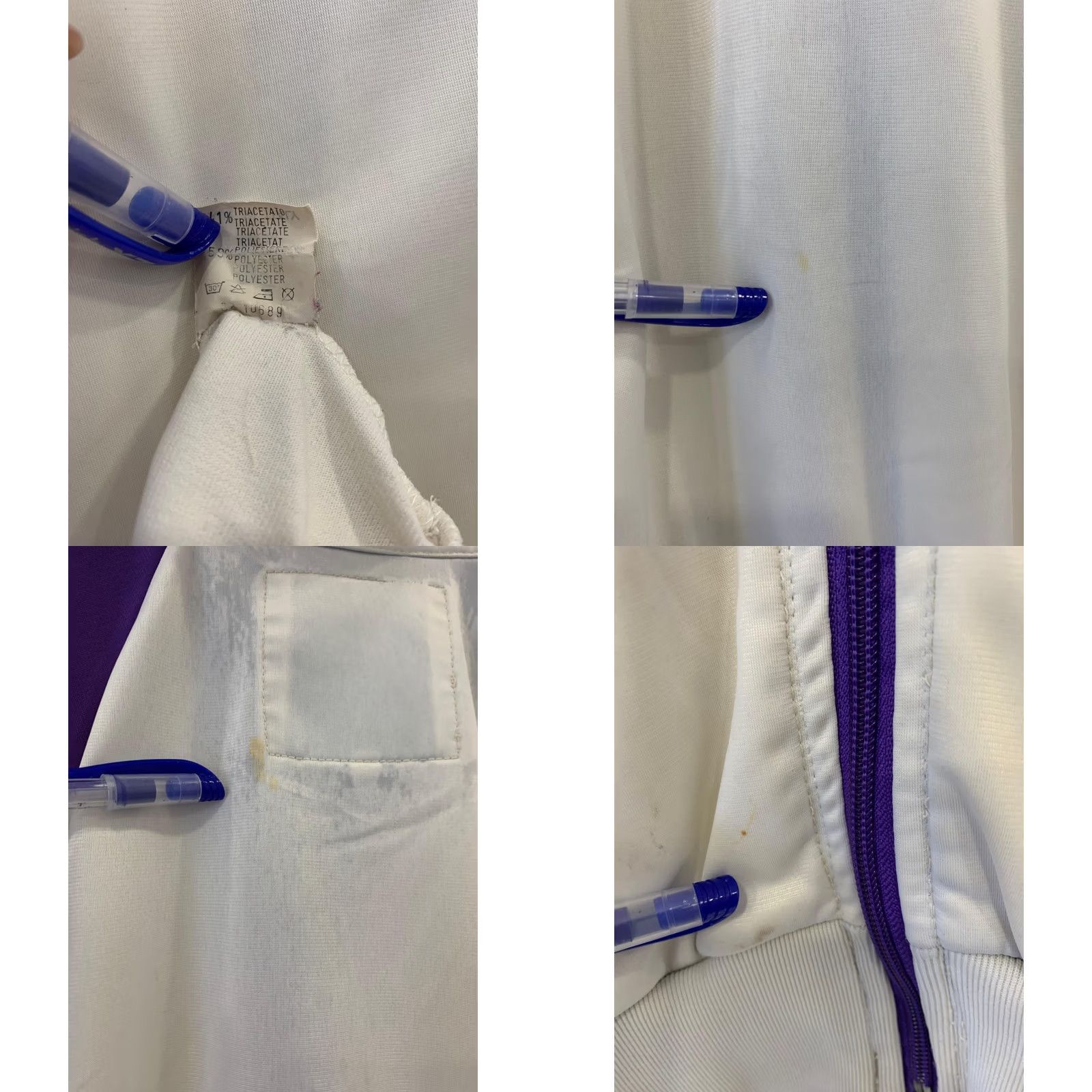 Kappa VINTAGE Kappa Track Jacket Adult L White 80s Omini Logo Tape Italy Purple 90s Theme Mer Size US L / EU 52-54 / 3 - 8 Thumbnail