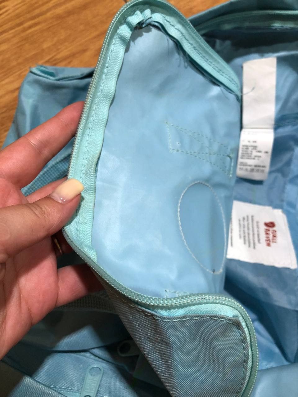 Fjallraven Y2K logo center Fjallraven blue Backpack Vintage Size ONE SIZE - 18 Thumbnail