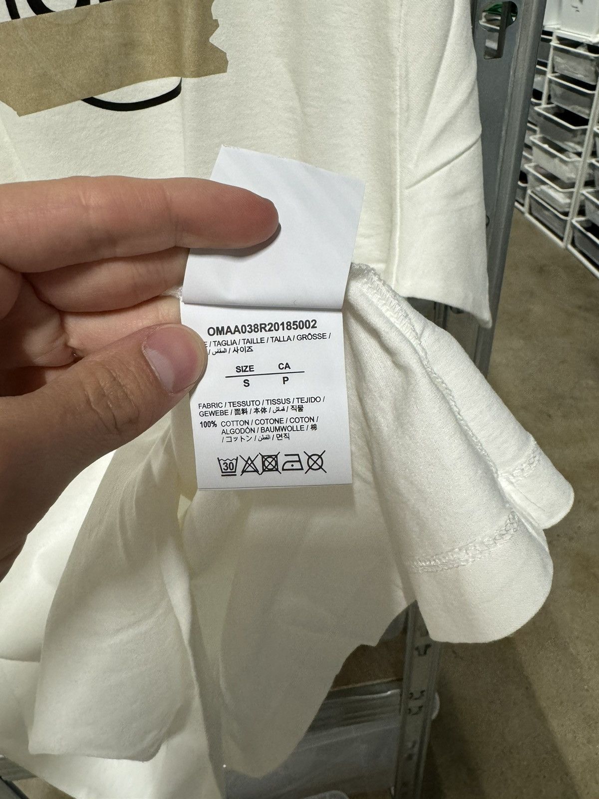 Off-White Off-White Oversized Tape Arrow T-shirt NEW 500$ retail Size US XL / EU 56 / 4 - 5 Thumbnail