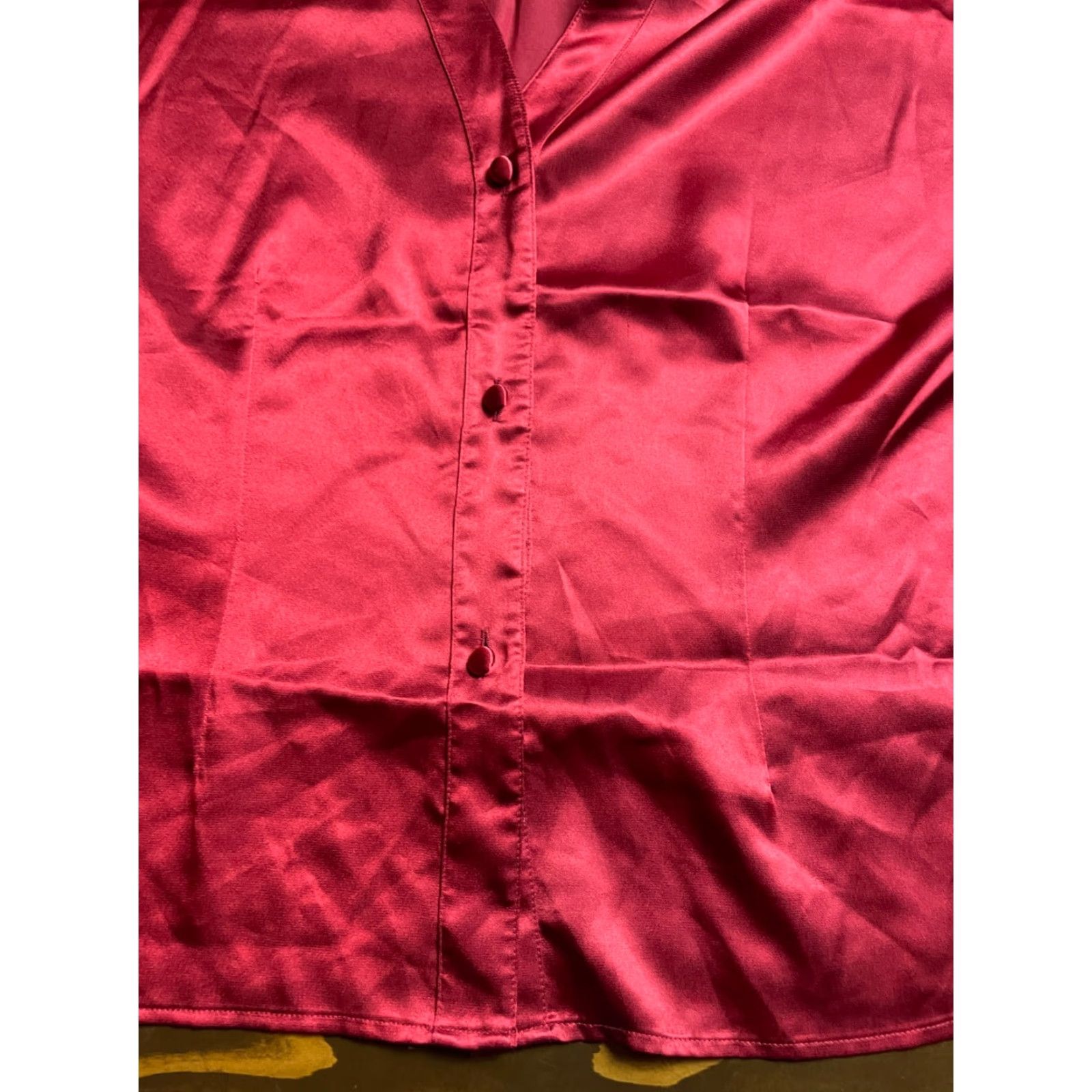 Victoria's Secret **VINTAGE Victoria's Secret Red Women's Sleepwear Large Button Up Shirt** User: Vintage Victoria's Secret Red Women's Large Sleepwear Button Up Shirt Size L / US 10 / IT 46 - 4 Thumbnail