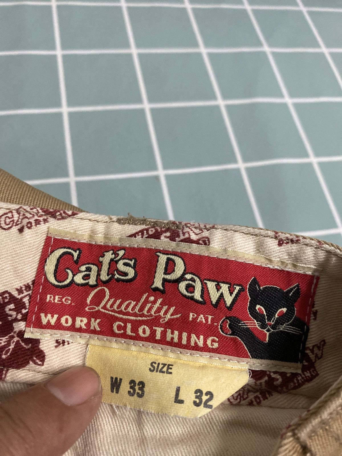 CAT'S PAW × Sugar Cane × Toyo Enterprises Vtg. 90s Cat's Paw Pants Size US 33 - 7 Thumbnail