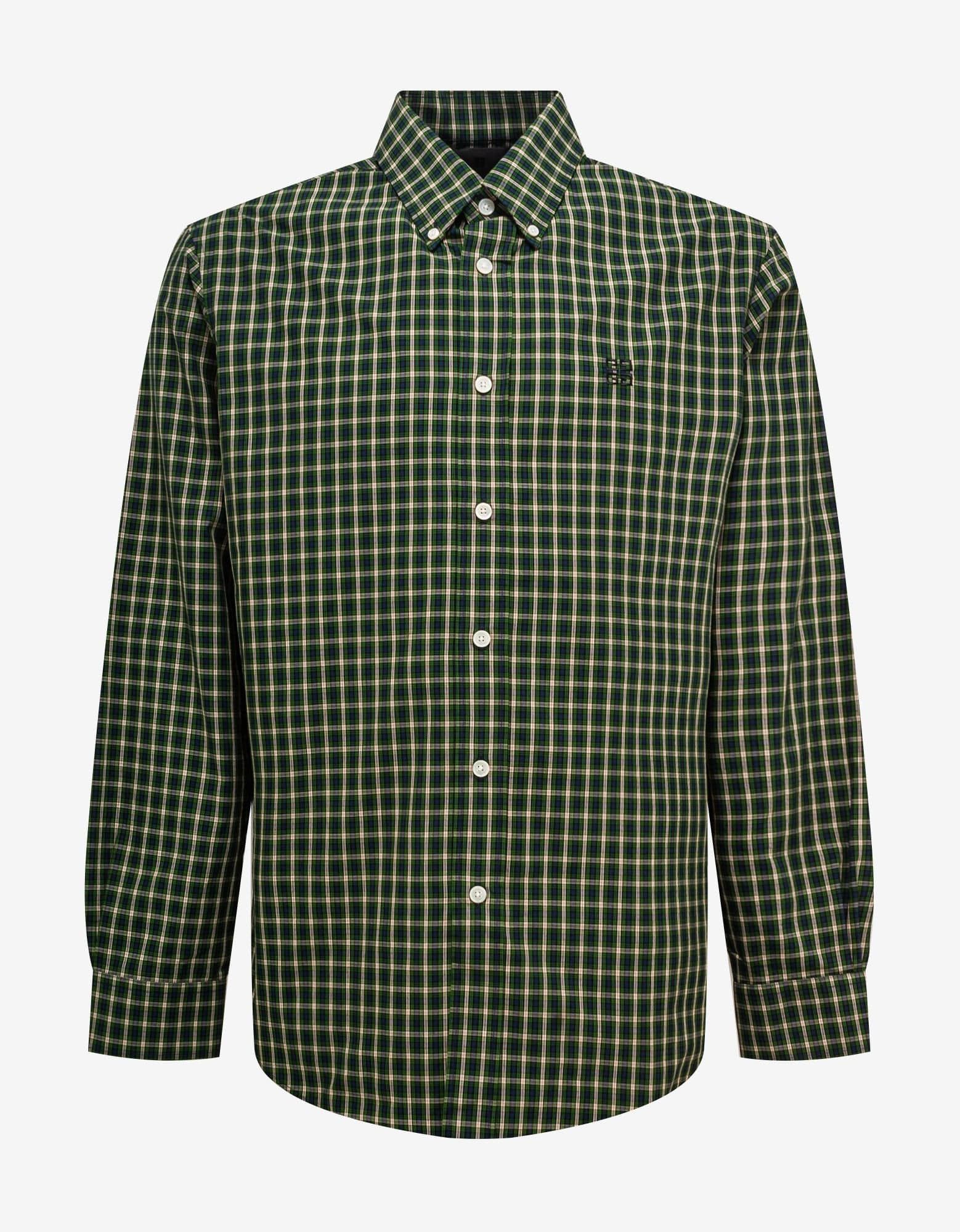 Image of Givenchy Green Check Shirt Size 42, Men's