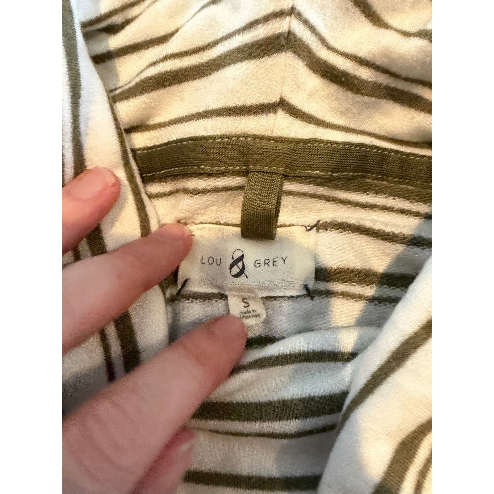 Lou & Grey Lou & Grey oversized striped cowl neck sweater small Size S / US 4 / IT 40 - 4 Thumbnail