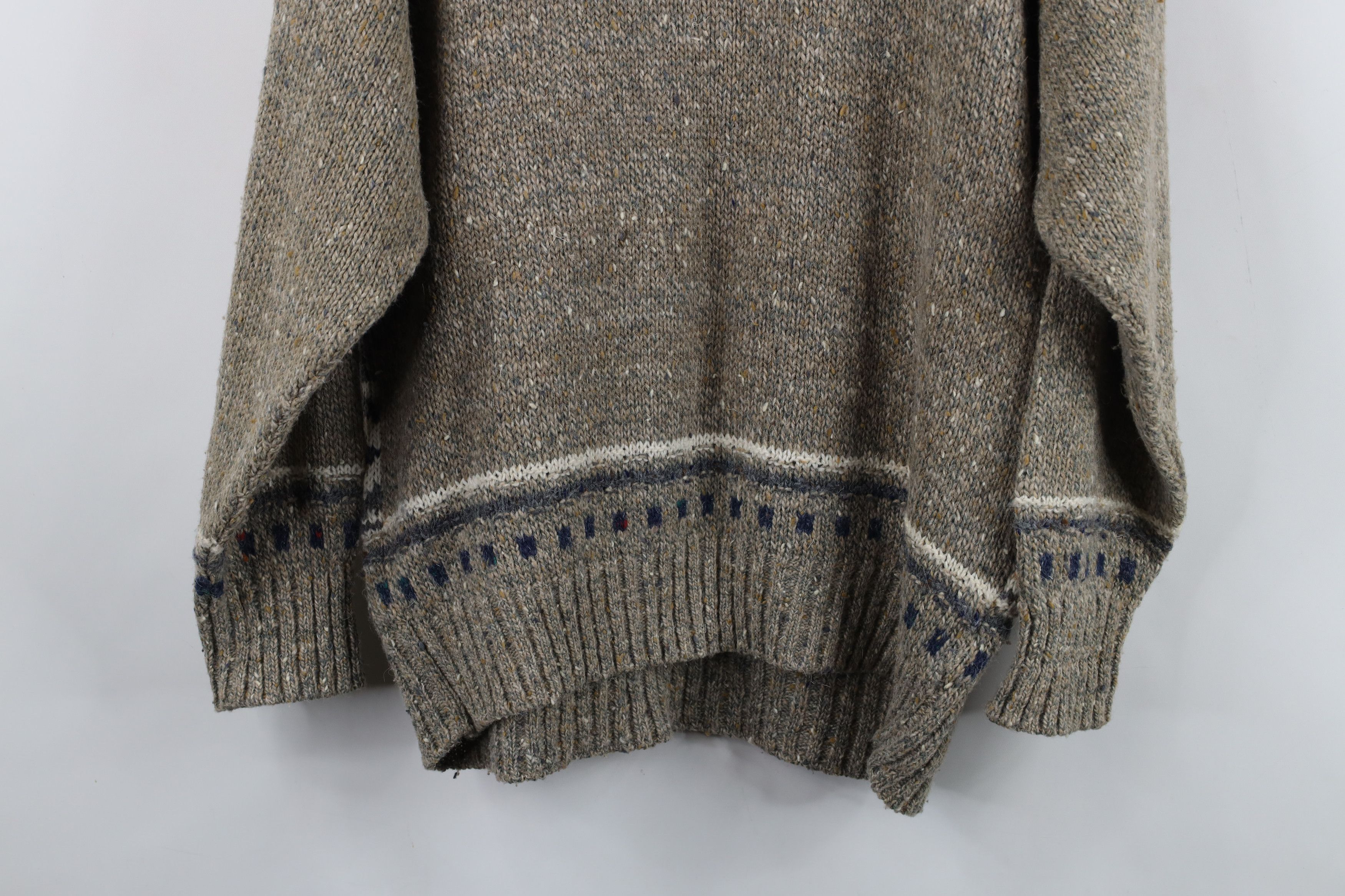 Vintage Vintage 90s Streetwear Southwestern Fair Isle Knit Sweater Size L / US 10 / IT 46 - 12 Thumbnail