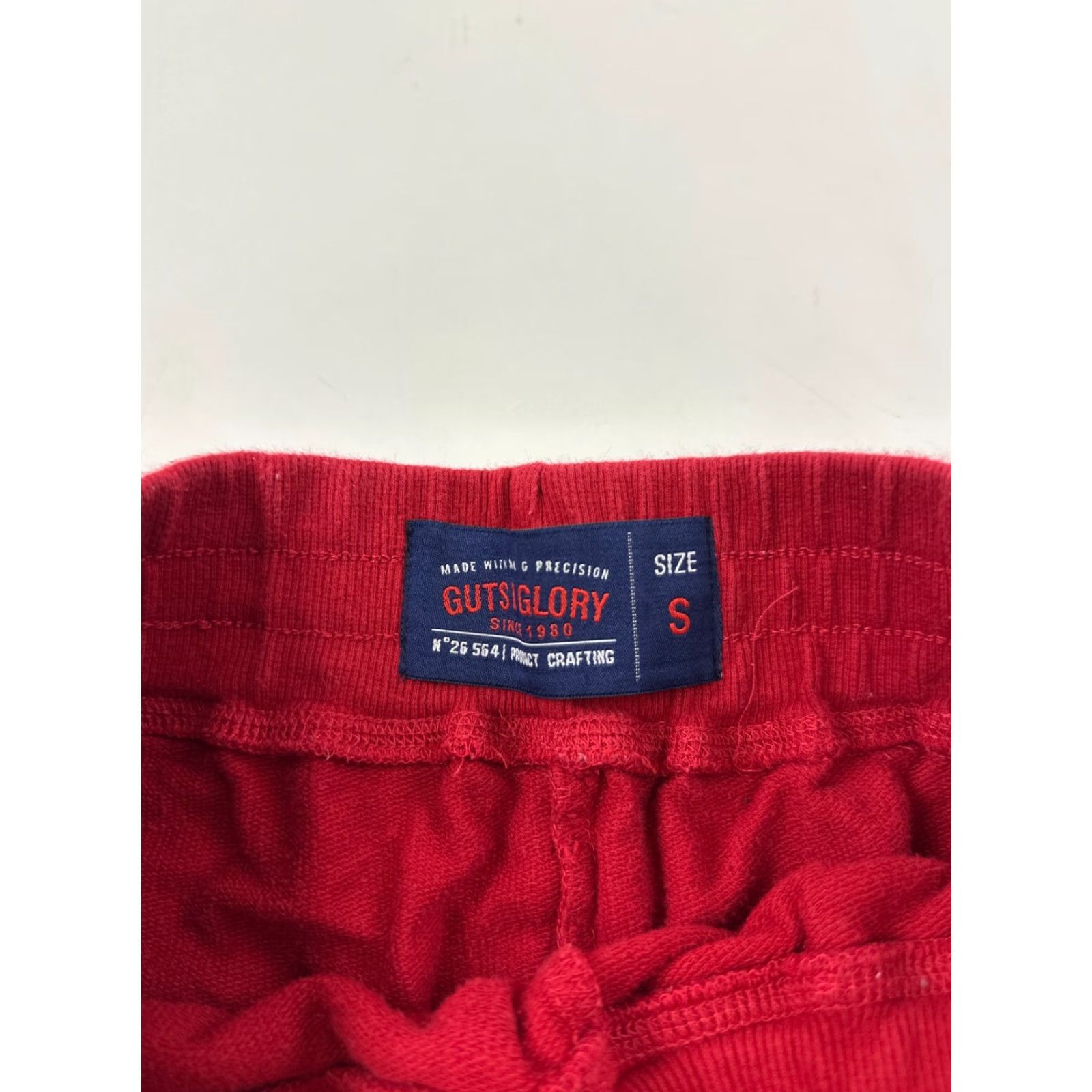 Vintage Guts N Glory Shorts Mens Small Red Sweat 7" Inseam Elastic Waist Casual Athletic Fit Size US 29 - 4 Thumbnail
