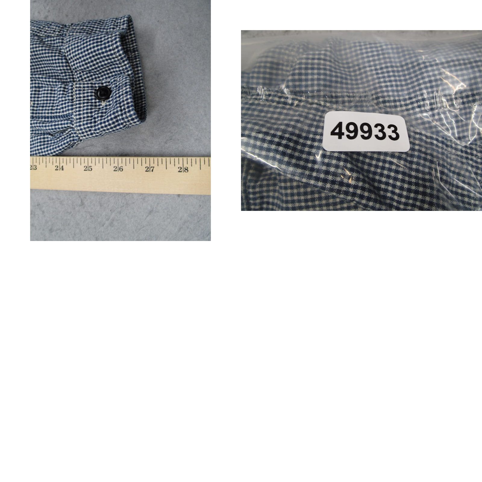 Ralph Lauren VINTAGE? No. Denim & Supply Ralph Lauren Shirt Mens 2XL Blue Gingham Plaid Button-Front Long Sleeve Cotton Classic Fit with Pockets Mens Size US XXL / EU 58 / 5 - 8 Thumbnail