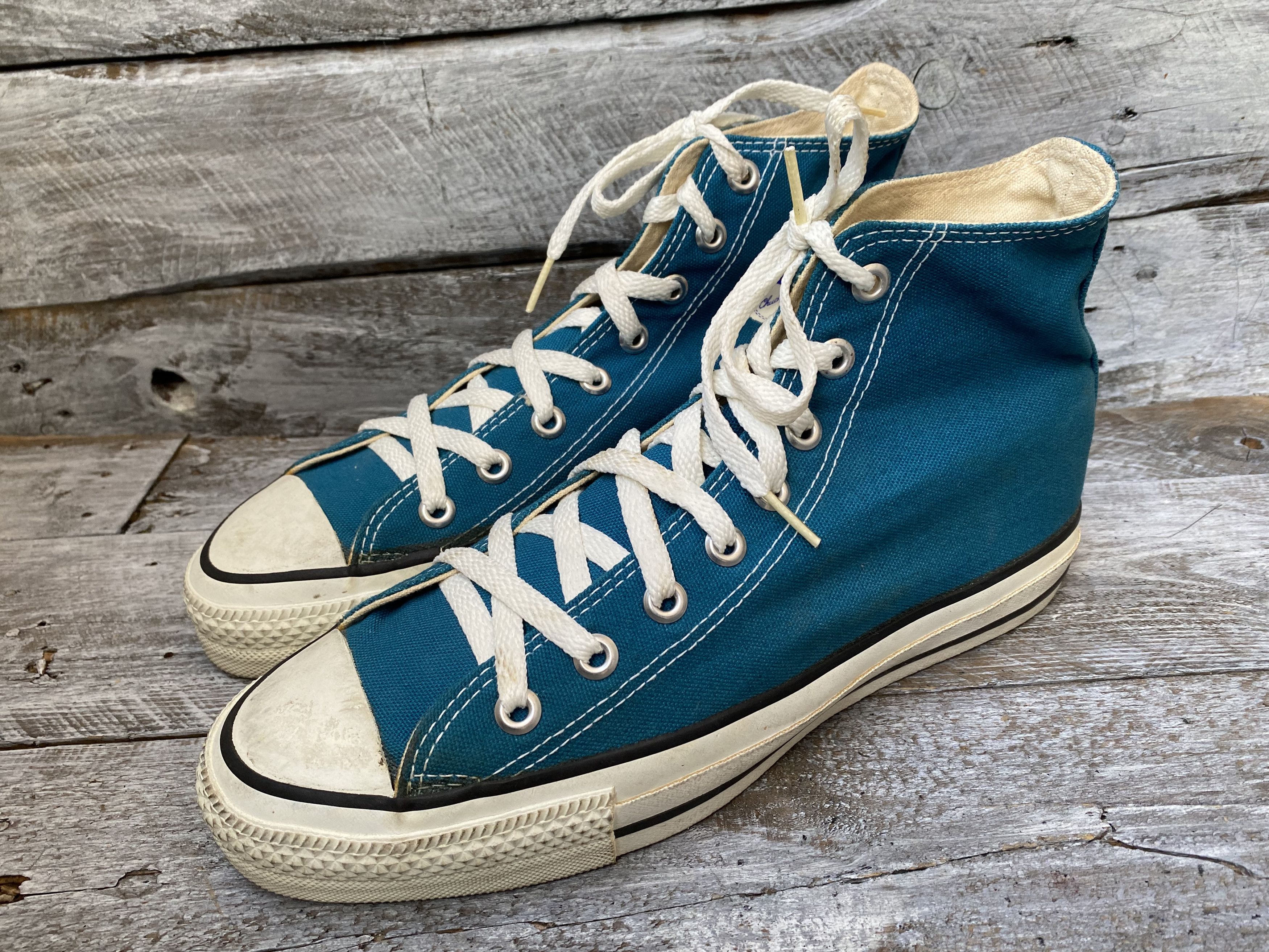 Converse × Vintage Vintage 90's converse hi-top sneakers sz8 Size US 8 / EU 41 - 5 Thumbnail