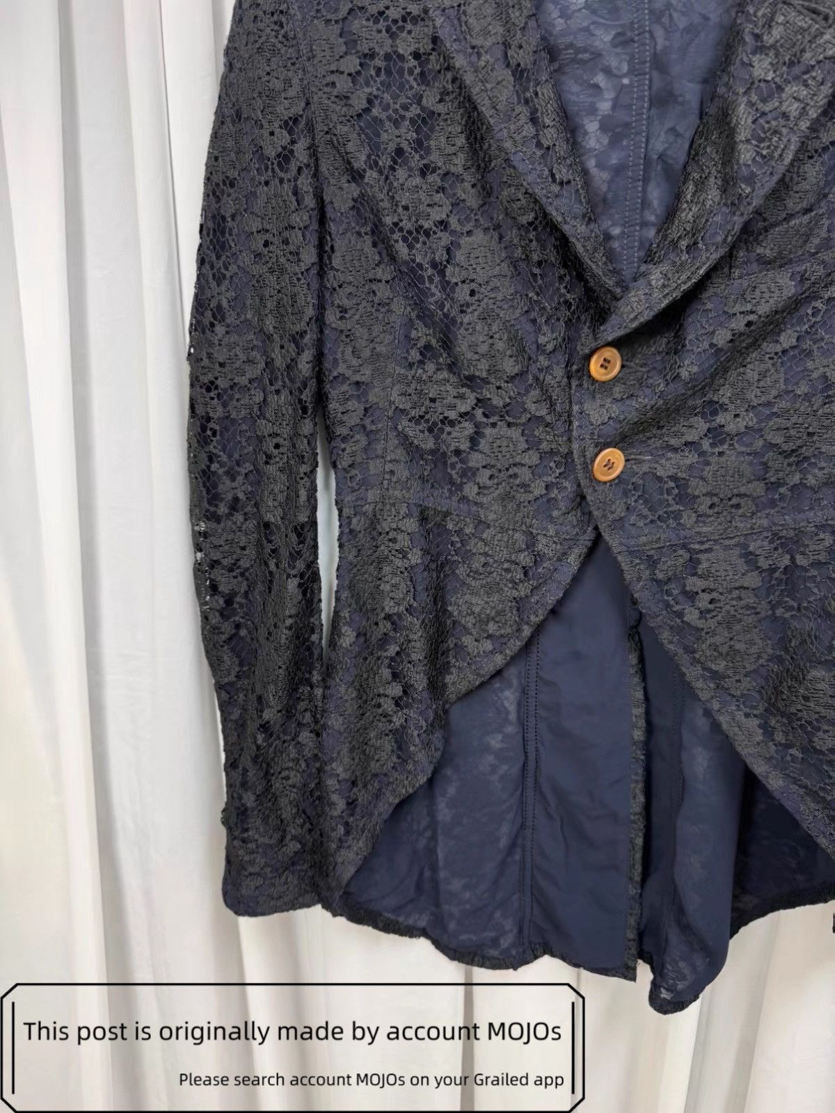 Comme des Garcons Sz S Comme Des Garcons Lace Layer Blazer mojos1824 Size US S / EU 44-46 / 1 - 4 Thumbnail