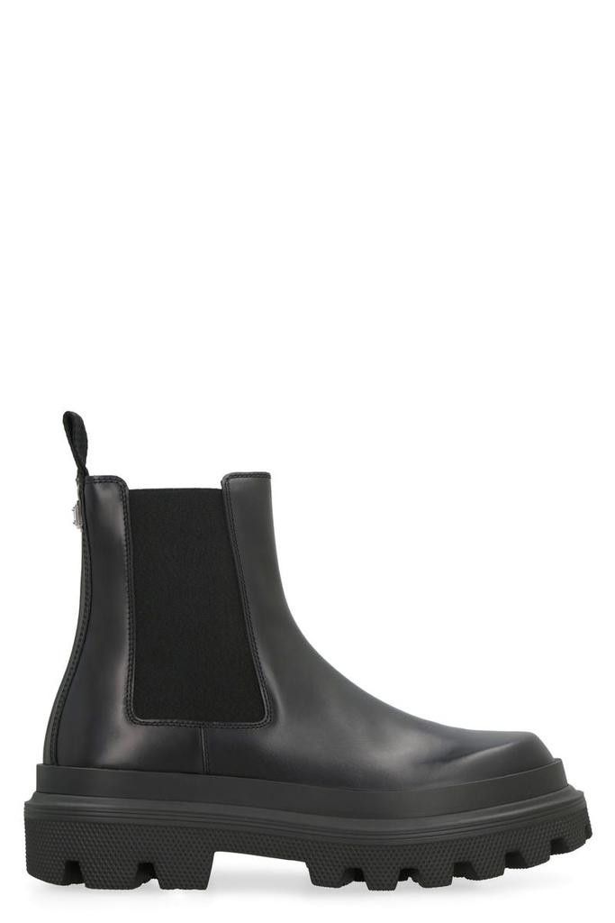 Dolce & Gabbana o1y0125 Logo Ankle Boots in Black Size US 8.5 / EU 41-42 - 1 Thumbnail