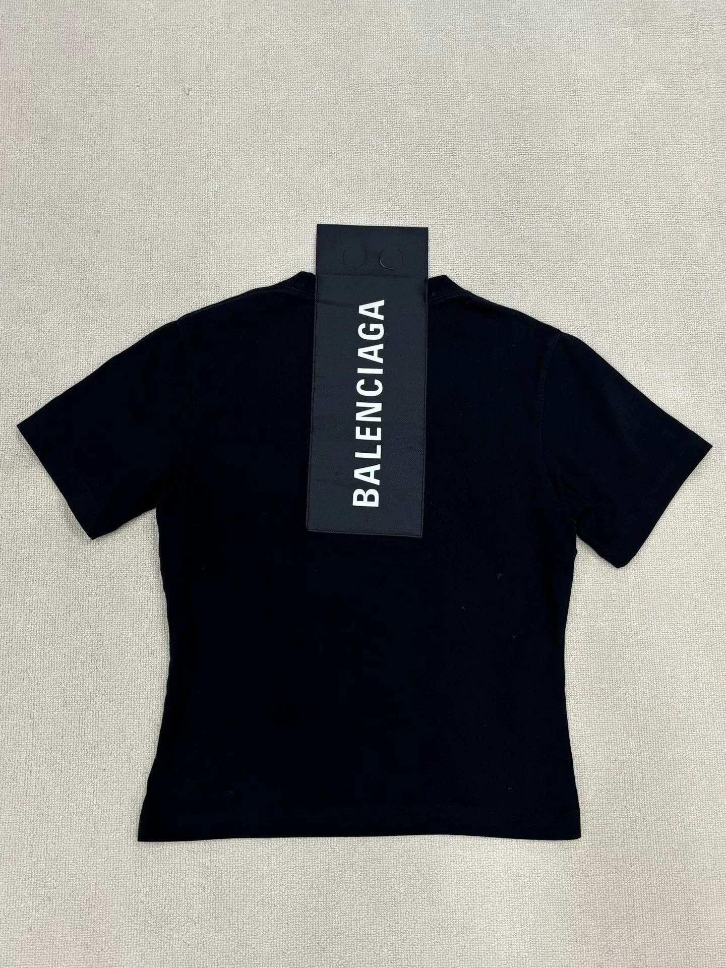 Balenciaga Balenciaga Black Back Patch Logo T-Shirt Size XS / US 0-2 / IT 36-38 - 1 Thumbnail