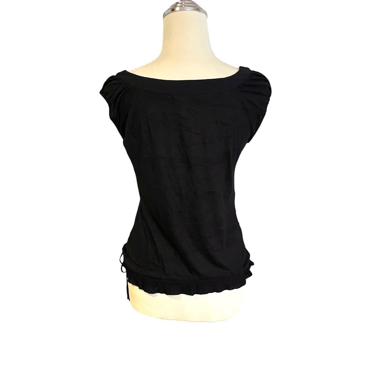 Other Vintage y2k whimsygoth Le Coeur Blanc sheer black top Size S / US 4 / IT 40 - 6 Thumbnail
