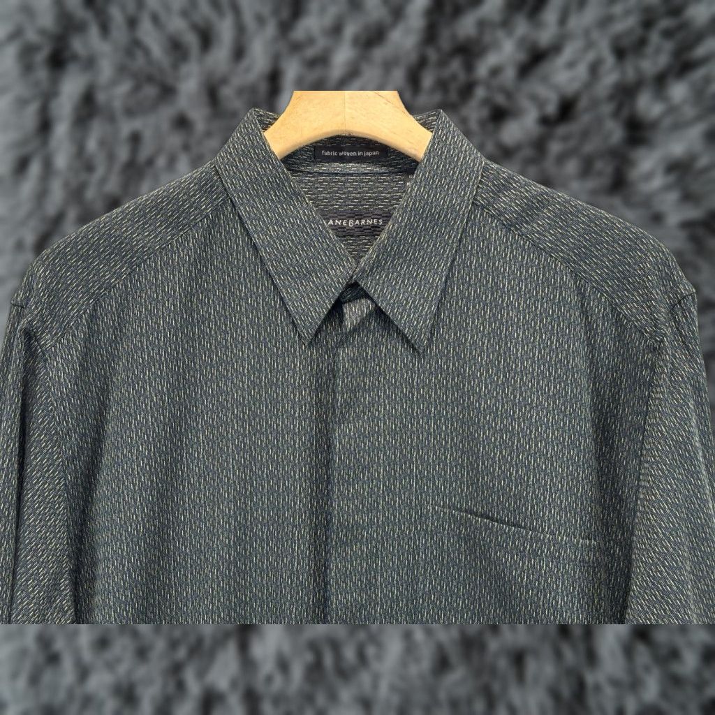 Vintage Jhane Barnes Shirt Mens Large Abstract Long Sleeve Japan Woven Geometric Vintage Size US L / EU 52-54 / 3 - 1 Thumbnail