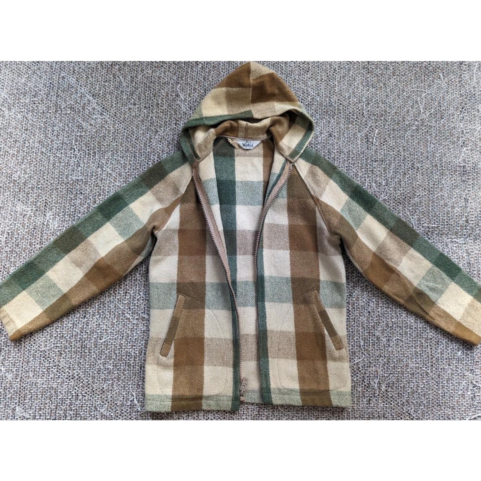 Vintage VINTAGE Woolrich full zip HOODED jacket S Men brown buffalo plaid Wool hoodie 36-38 Size US S / EU 44-46 / 1 - 3 Thumbnail