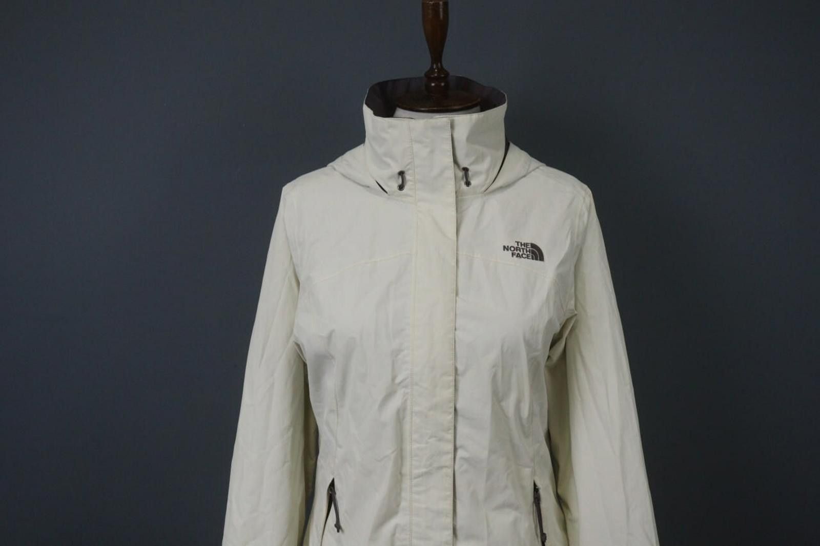 The North Face The North Face White Casual Zipper Hooded Jacket Size M Size M / US 6-8 / IT 42-44 - 2 Thumbnail