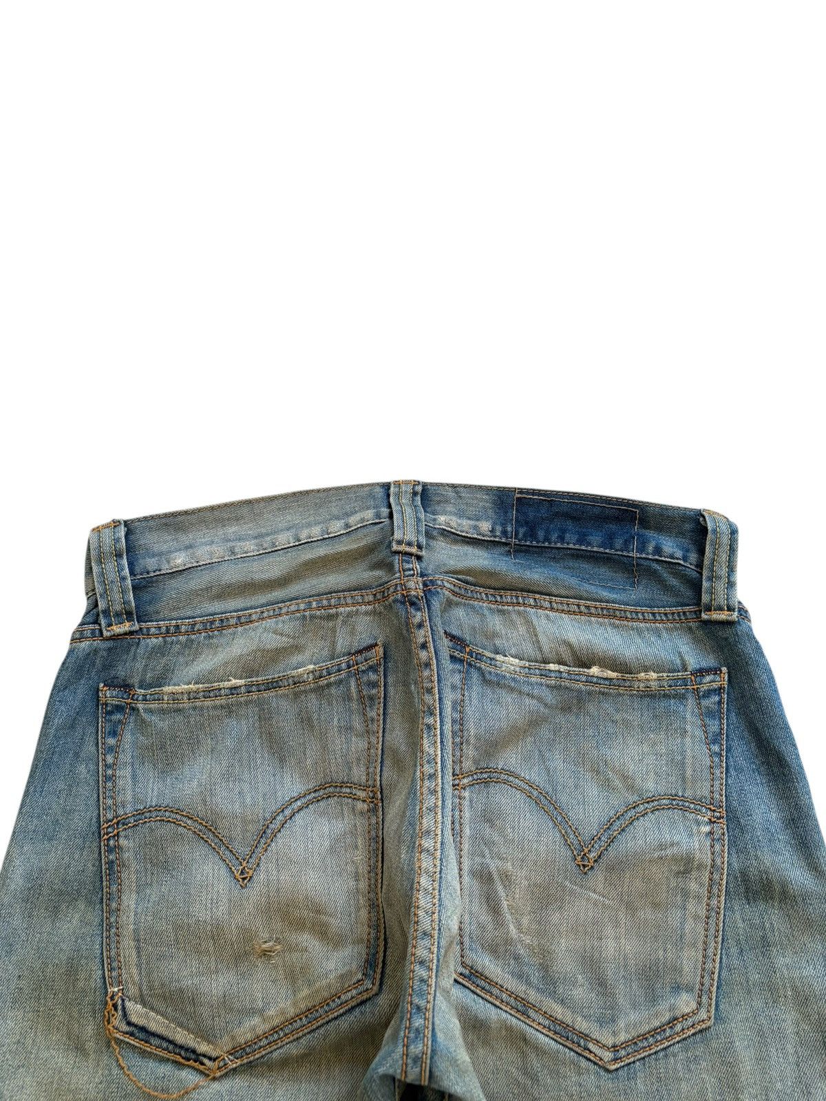 Levi's × Levi's Vintage Clothing Vintage 90s Levis 508 Mud Wash Distressed Rip Bootcut Jeans Size US 31 - 8 Thumbnail