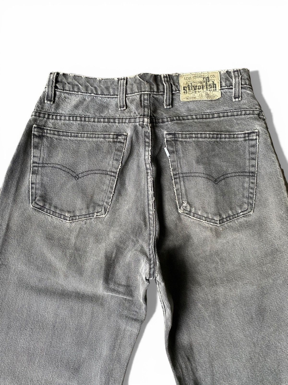 Levi's Vintage 1990’s Baggy Levis Silvertab Purple Tag Black Wash Size US 29 - 5 Thumbnail