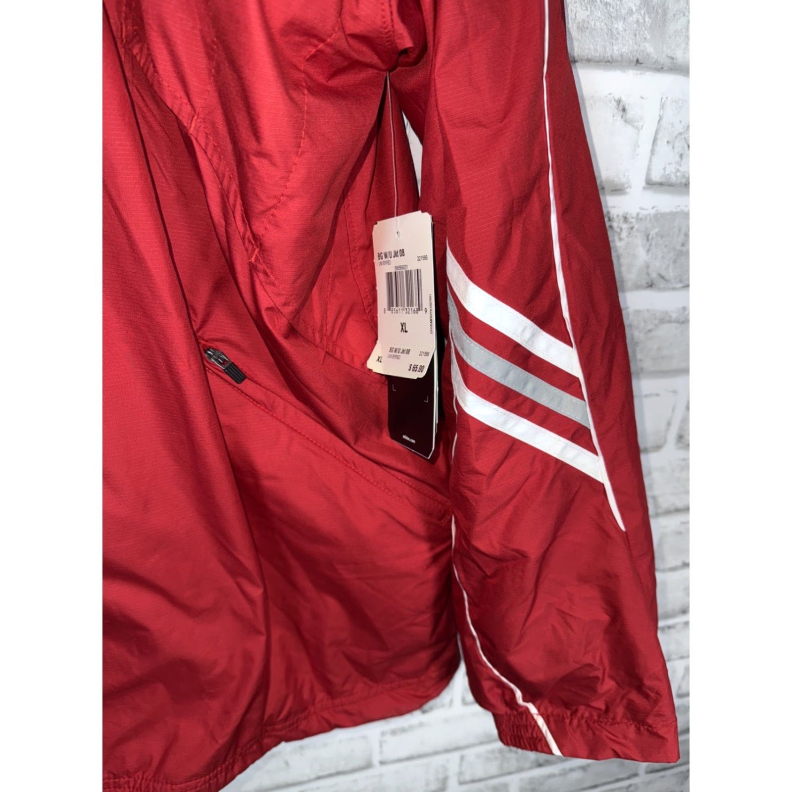 Adidas NWT adidas TEAM PERFORMANCE ClimaLite Windbreaker Jacket Soccer Mens XL Red Size US XL / EU 56 / 4 - 4 Thumbnail