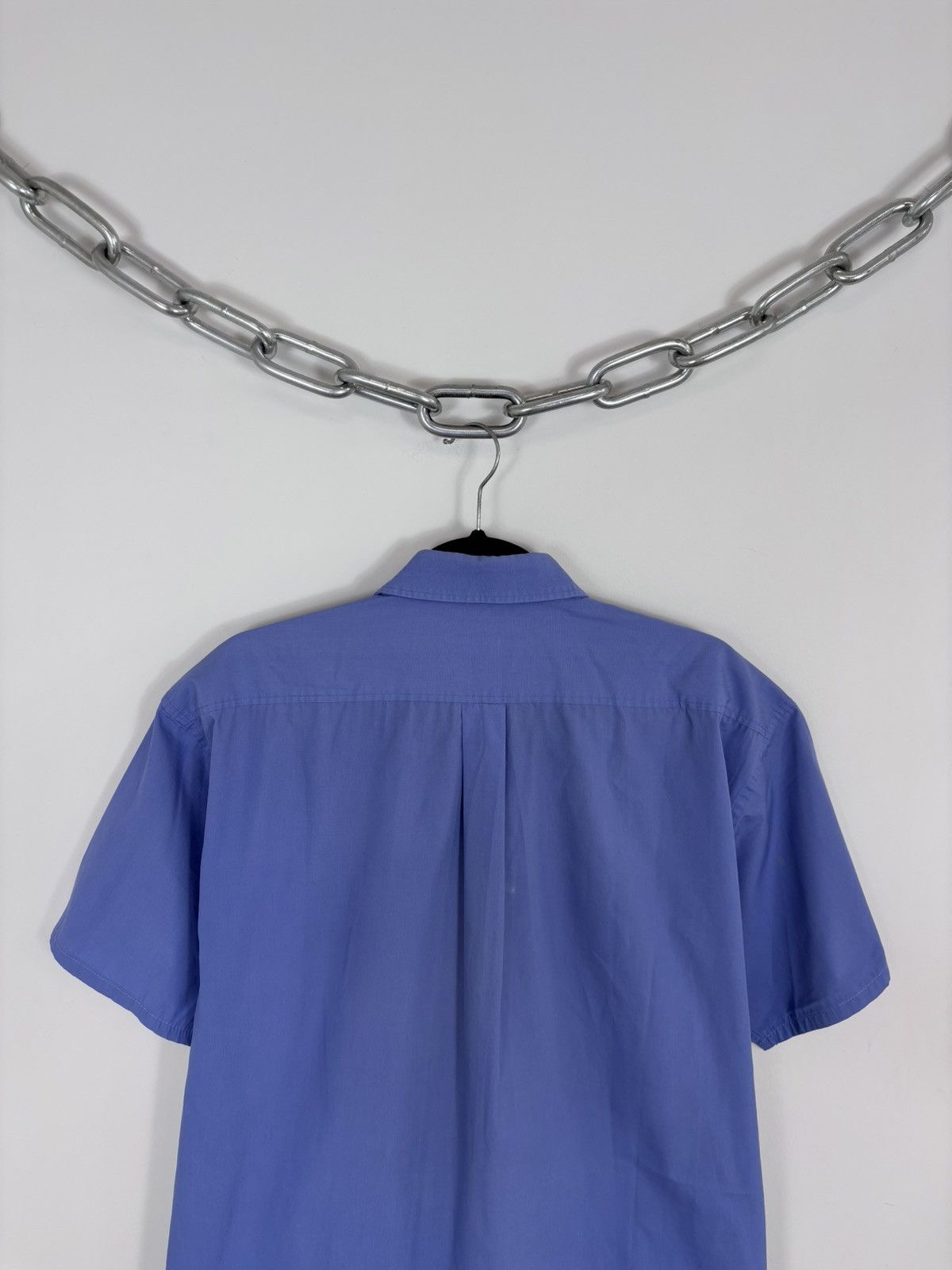 Yves Saint Laurent Vintage Yves Saint Laurent Men’s Blue Short Sleeve Shirt Size US L / EU 52-54 / 3 - 18 Thumbnail
