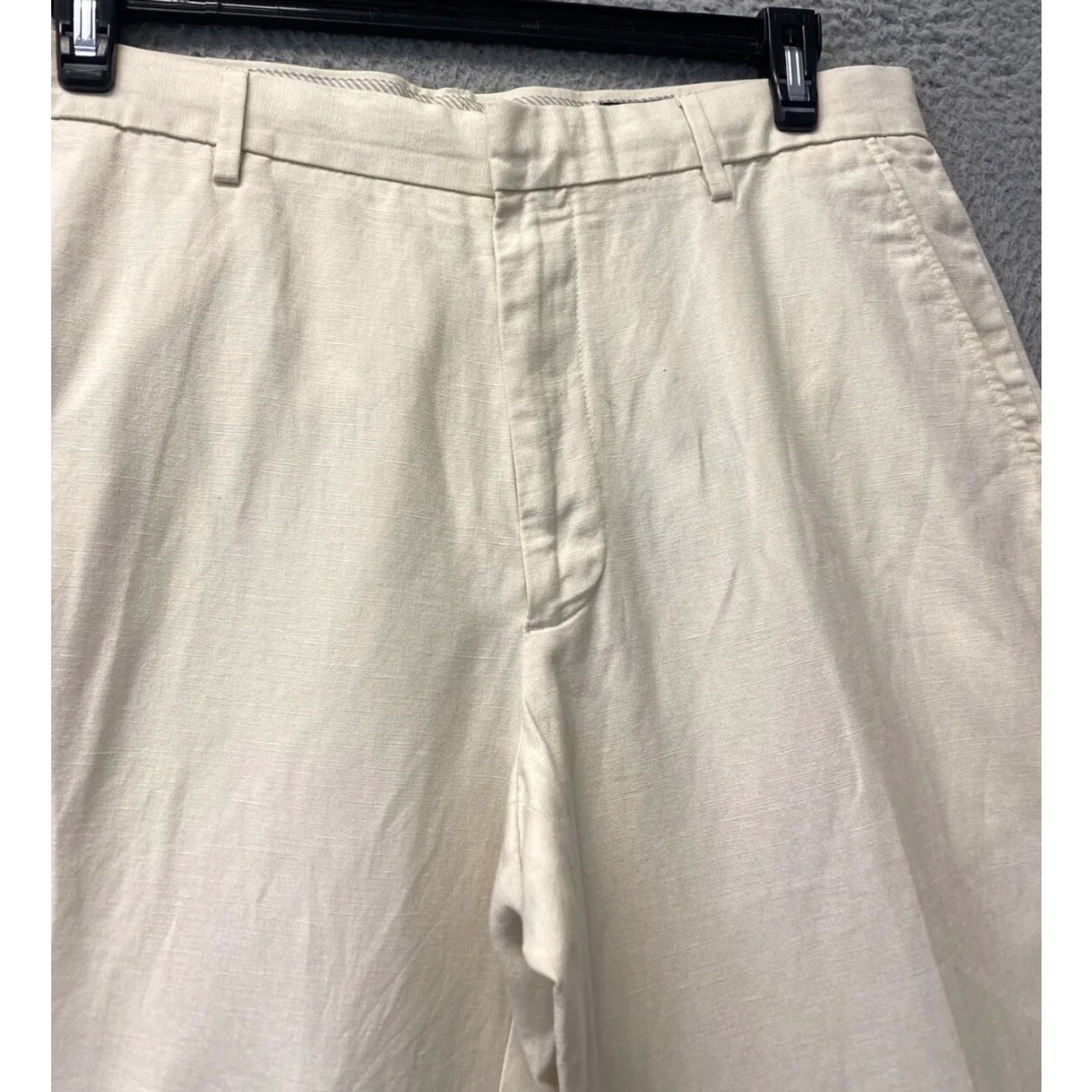 Banana Republic Banana Republic Pants Men's 36x34 Beige Flat Front Straight Casual Workwear Size US 36 / EU 52 - 2 Thumbnail