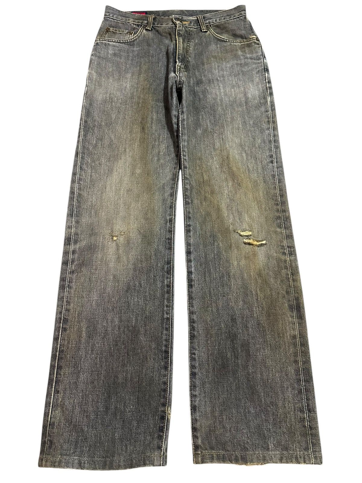 Edwin Vintage Edwin 503 Mud Wash Style Distress Loose Jeans Size US 29 - 1 Thumbnail