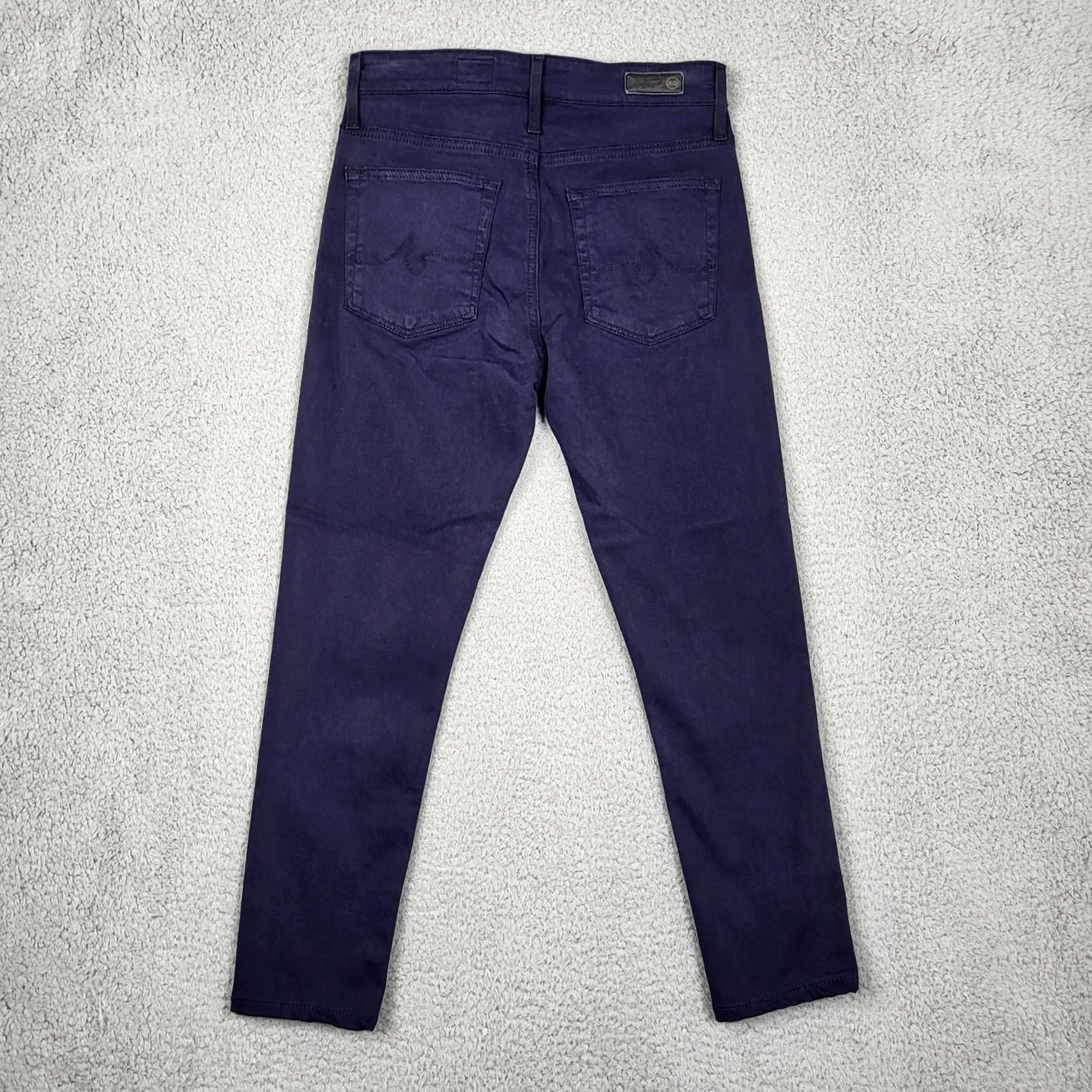 Farah AG The Farrah High-rise Skinny ankle pants Women's Size 26R Shinny Size 26" / US 2 / IT 38 - 3 Thumbnail