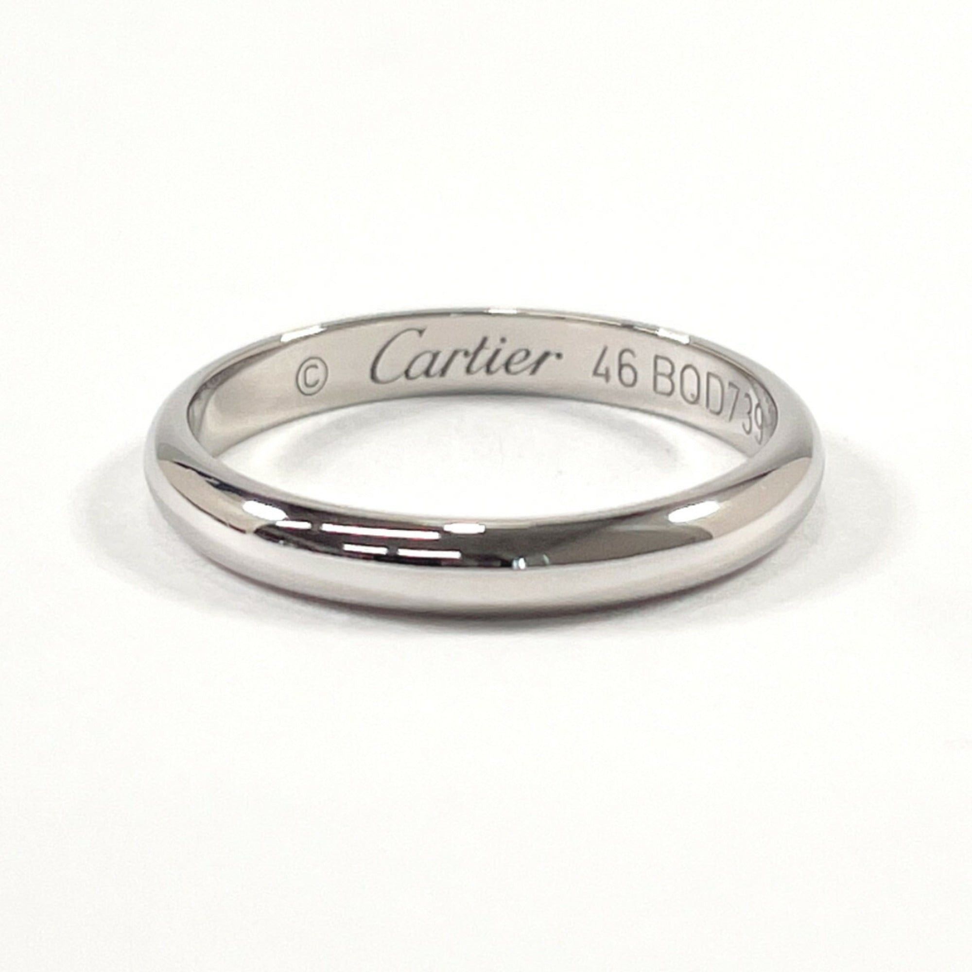 image of Cartier Wedding Ring Pt950 Platinum Women's Silver