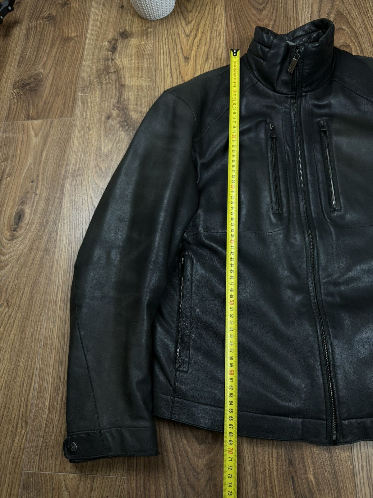 Ermenegildo Zegna Leather jacket Zegna Sport original luxury streetwear item Size US L / EU 52-54 / 3 - 8 Thumbnail