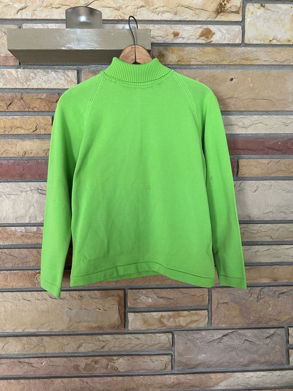 Japanese Brand Vintage 70s Rear Quarter Zip Turtleneck Long Sleeve Shirt Size L / US 10 / IT 46 - 1 Thumbnail