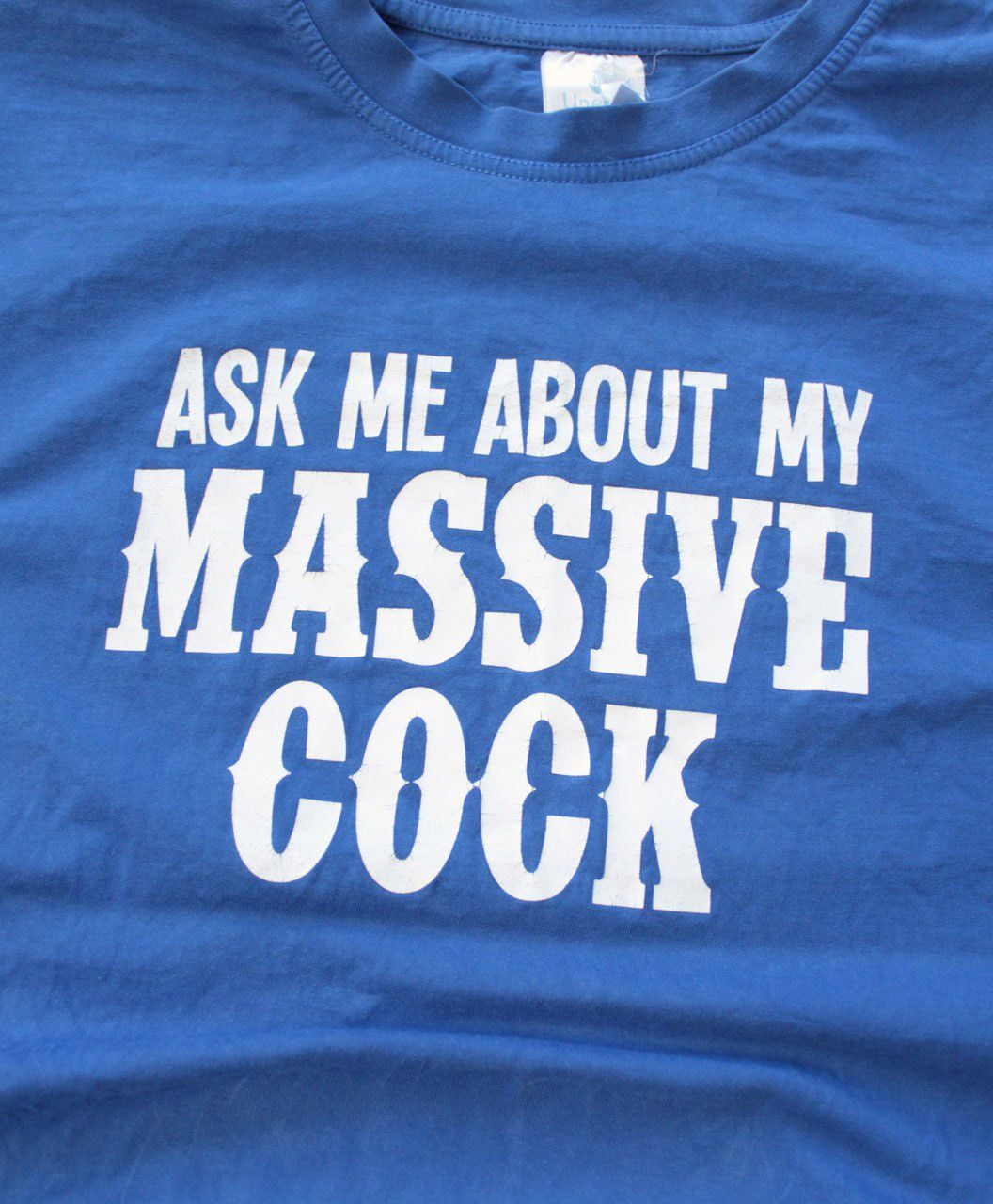 Vintage 🔥 Rare ASK ME ABOUT MY MASSIVE COCK Humor Rock Funny Shirt Size US XL / EU 56 / 4 - 2 Thumbnail
