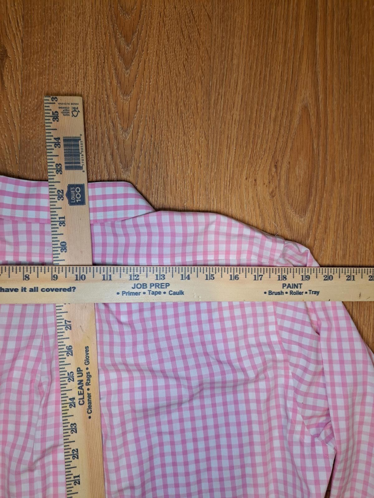 Brooks Brothers VINTAGE Brooks Brothers Dress Shirt Mens Large 15-33 Pink Size 42R - 7 Thumbnail