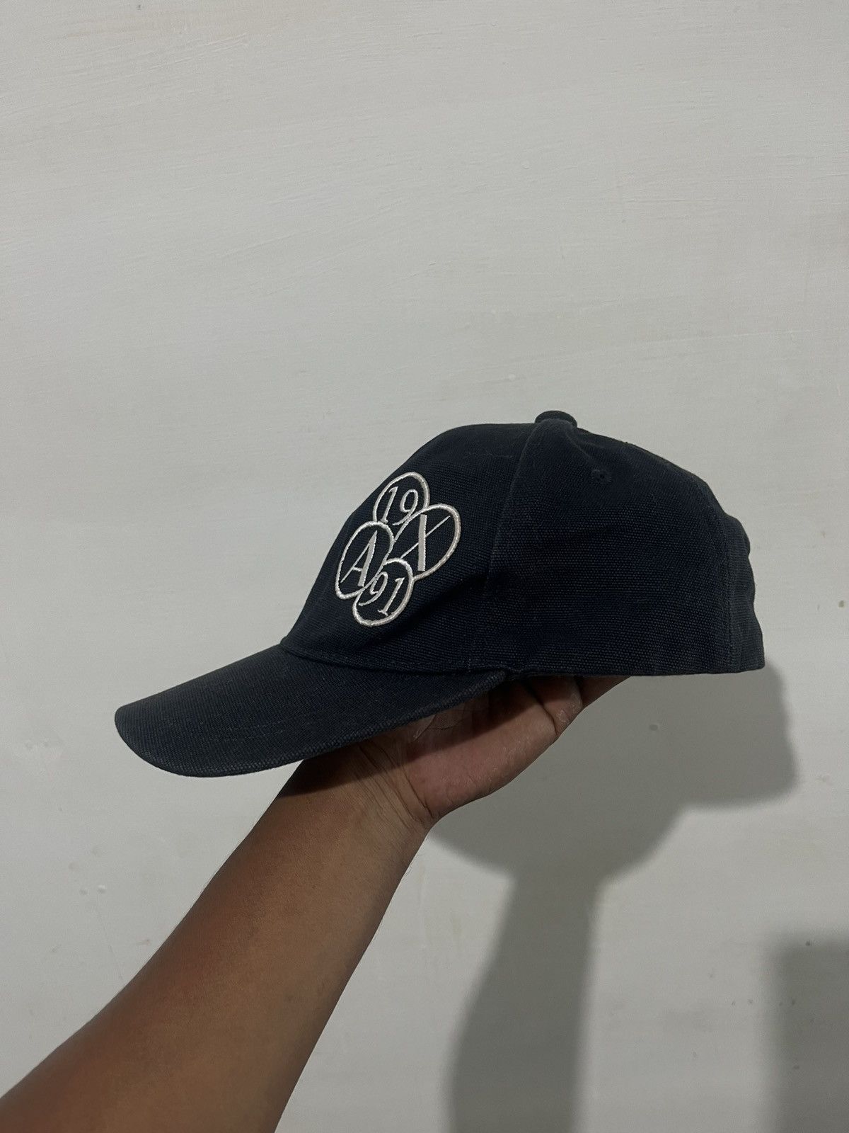 Armani Exchange Classic black A|X 1991 cap with sleek embroidery design. Size ONE SIZE - 4 Thumbnail