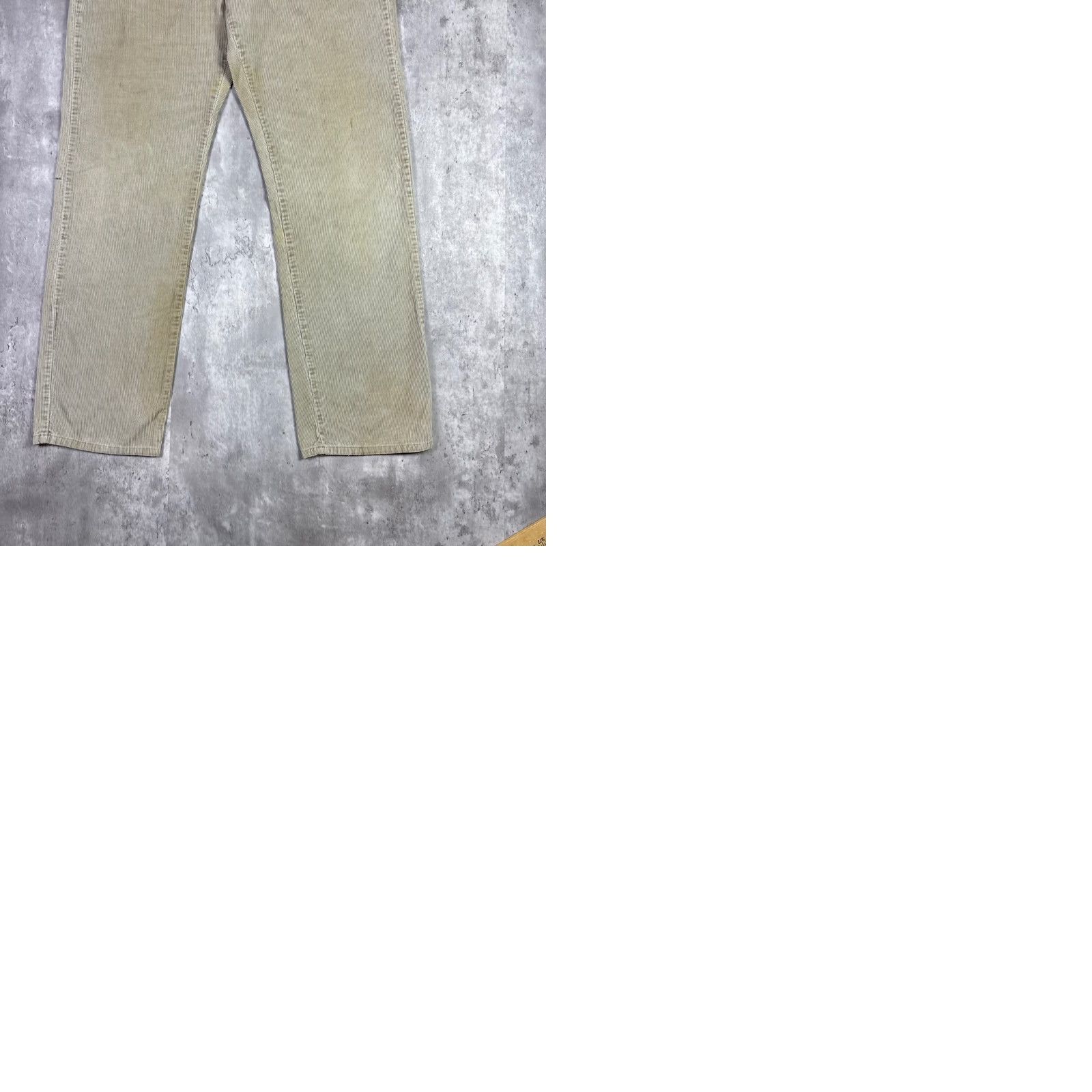 Vintage VINTAGE Levi Strauss 505 Corduroy Jeans Beige Straight Levi's 505 Mens Regular 32x30 Jeans Size US 32 / EU 48 - 9 Thumbnail