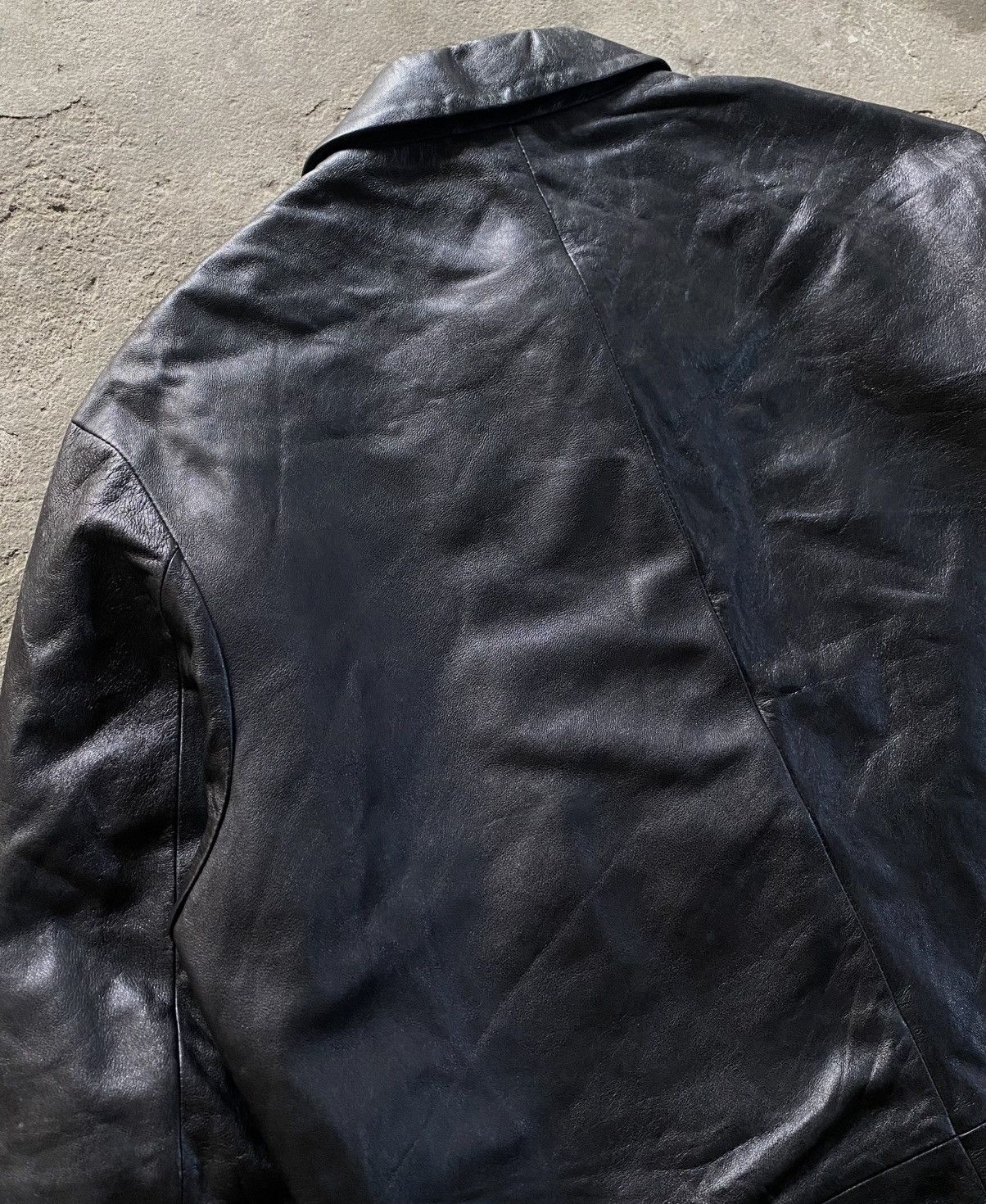 Balenciaga Balenciaga - 1997 Leather Zip-up Jacket Size US L / EU 52-54 / 3 - 8 Thumbnail
