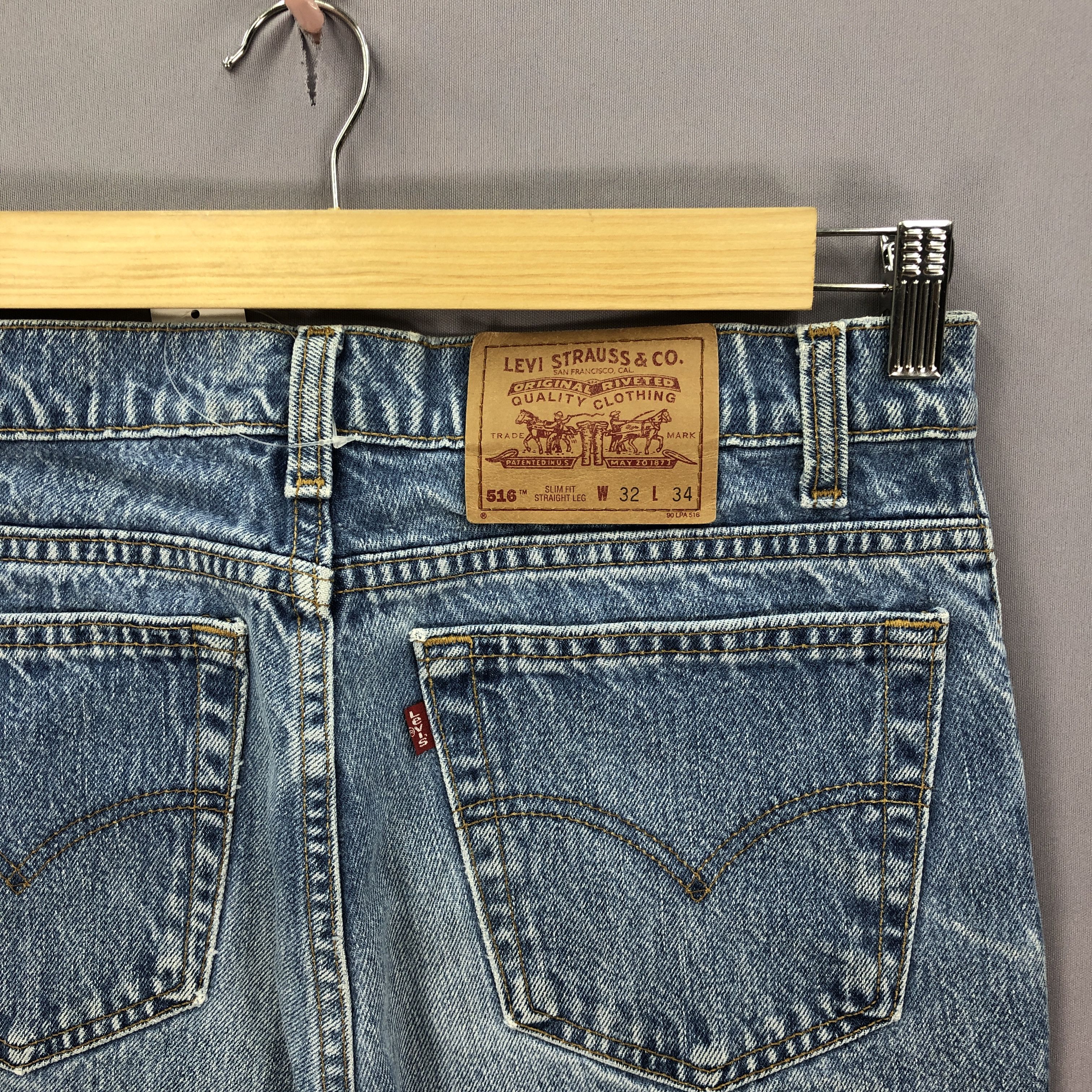 Levi's Vintage Levis Stonewash Jeans Levi's 516 Faded Ripped Denim Size US 30 / EU 46 - 5 Thumbnail