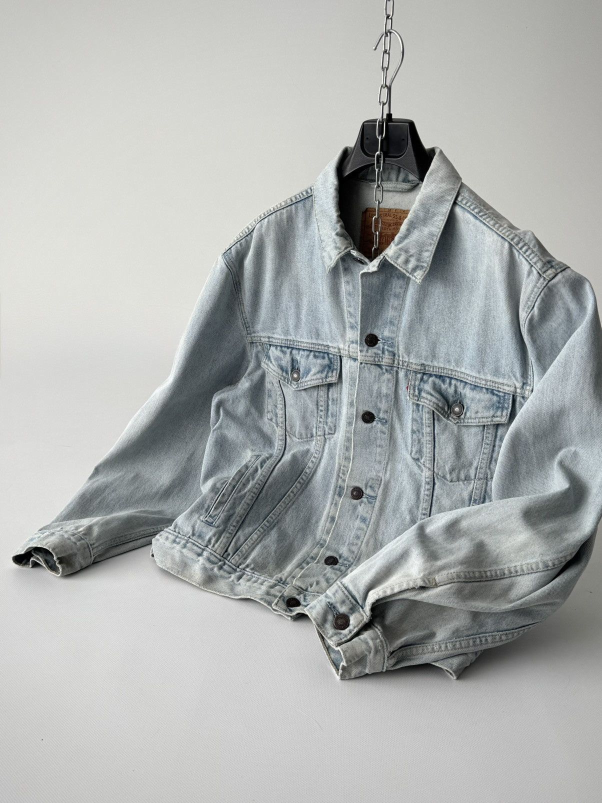 Levi's Vintage 1990s Levi's 70503 'Light Blue' Trucker Jacket Size US L / EU 52-54 / 3 - 2 Thumbnail