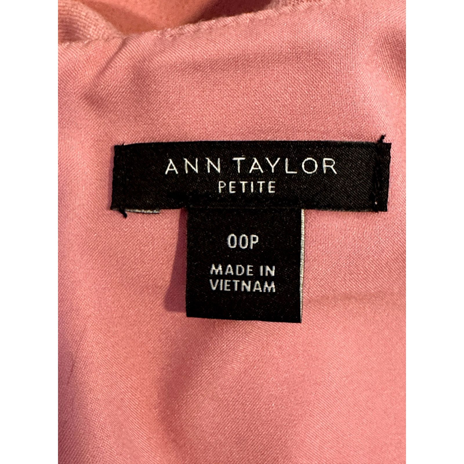 Ann Taylor Ann Taylor Womens Pink Bell Sleeve Sheath Dress Back Zip 00P Size XXS / US 00 / IT 34 - 8 Thumbnail