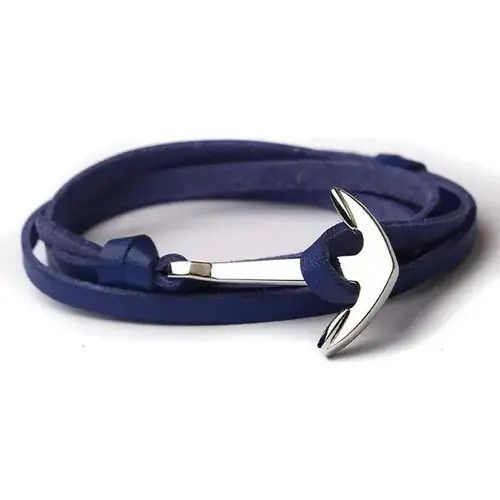 VIBE Anchor Multilayer Leather Bracelet Size ONE SIZE - 3 Thumbnail