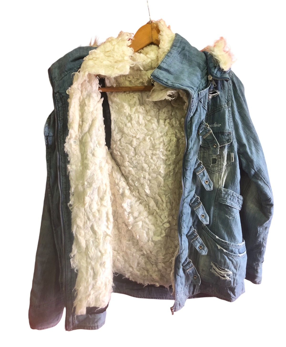 If Six Was Nine × Japanese Brand × Le Grande Bleu (L.G.B.) Rare!!Blue Backs Distressed Zipper Jacket Size US S / EU 44-46 / 1 - 7 Thumbnail