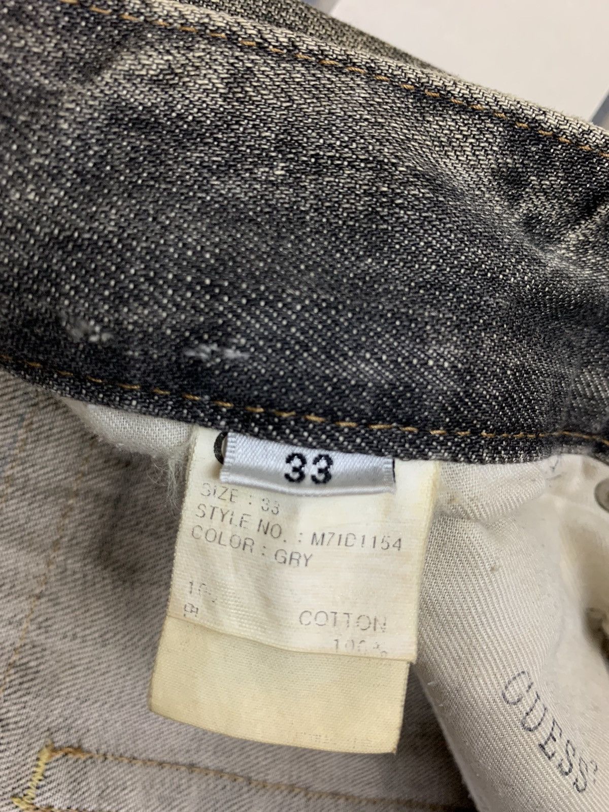 Guess Vintage Guess Custom Patchwork Distressed Denim Pants Size US 35 - 22 Thumbnail