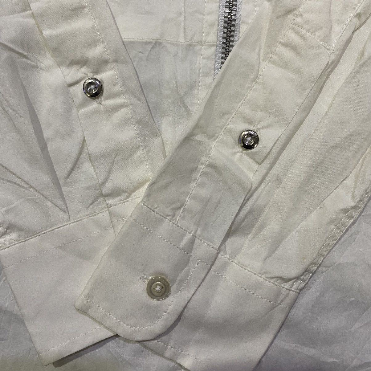 Diesel Diesel Off-White Bomber Jacket Full Zipper Size US S / EU 44-46 / 1 - 10 Thumbnail