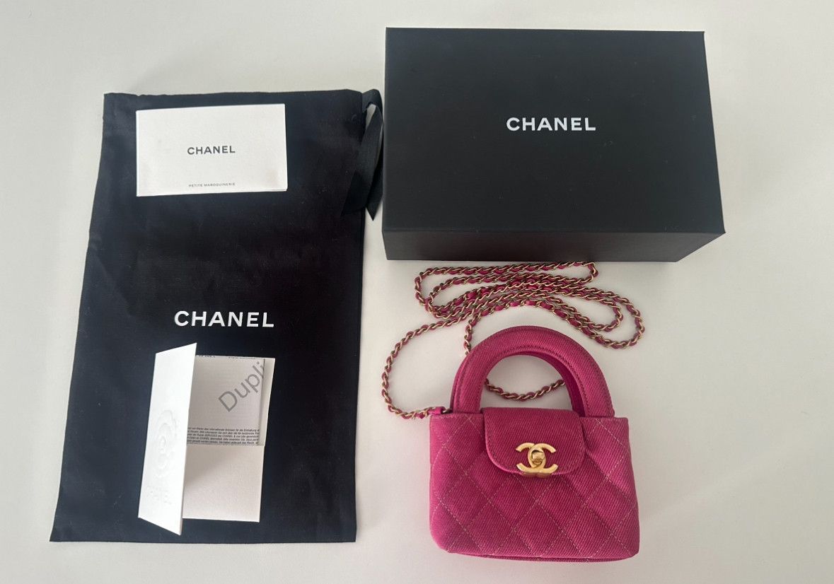 Chanel Chanel Denim Mini Shopping bag with gold hardware Size ONE SIZE - 9 Thumbnail