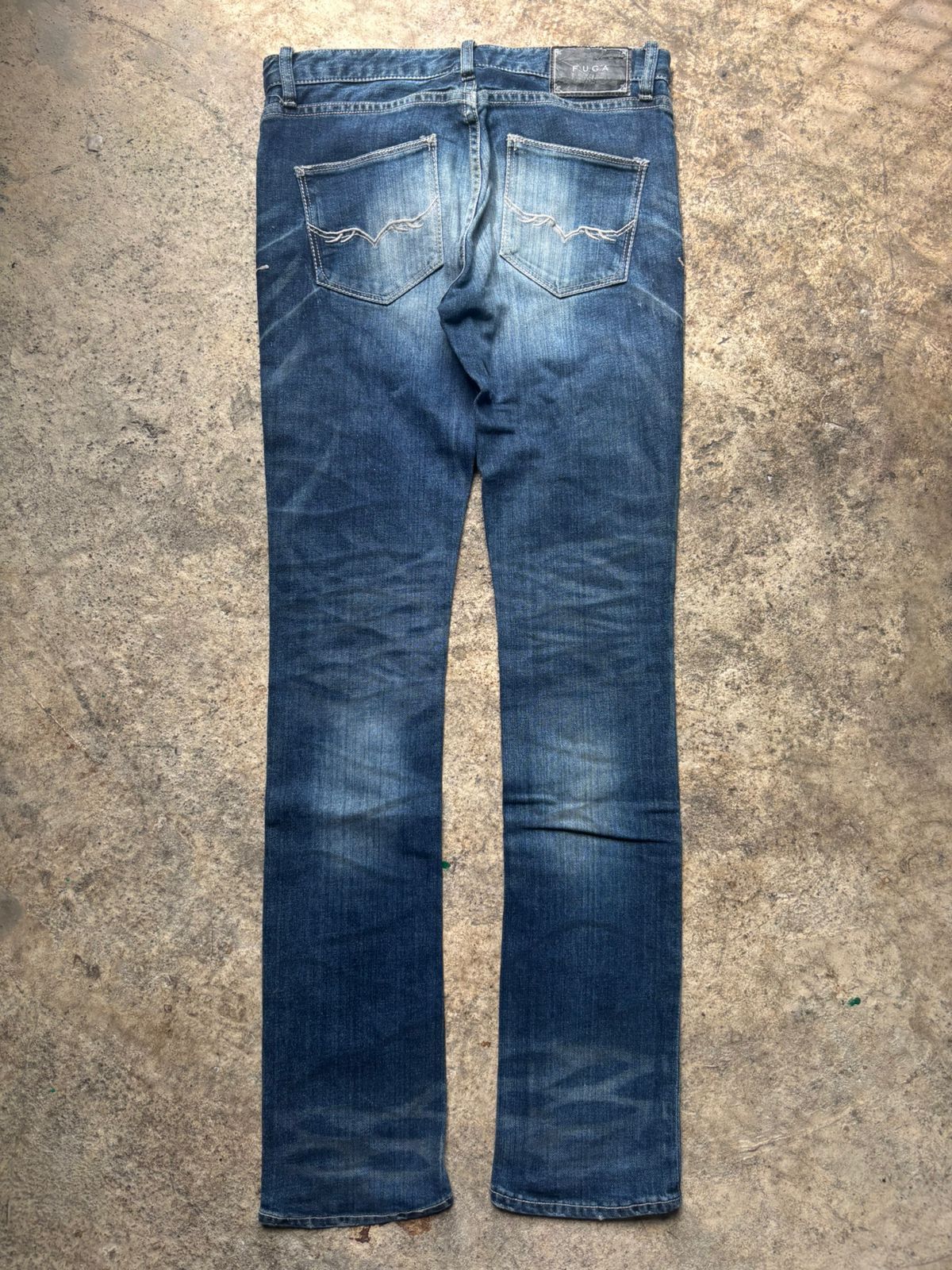 GOSTAR DE FUGA 2000s Gostar De Fuga Claw Marks Washed Jeans Size US 29 - 8 Thumbnail