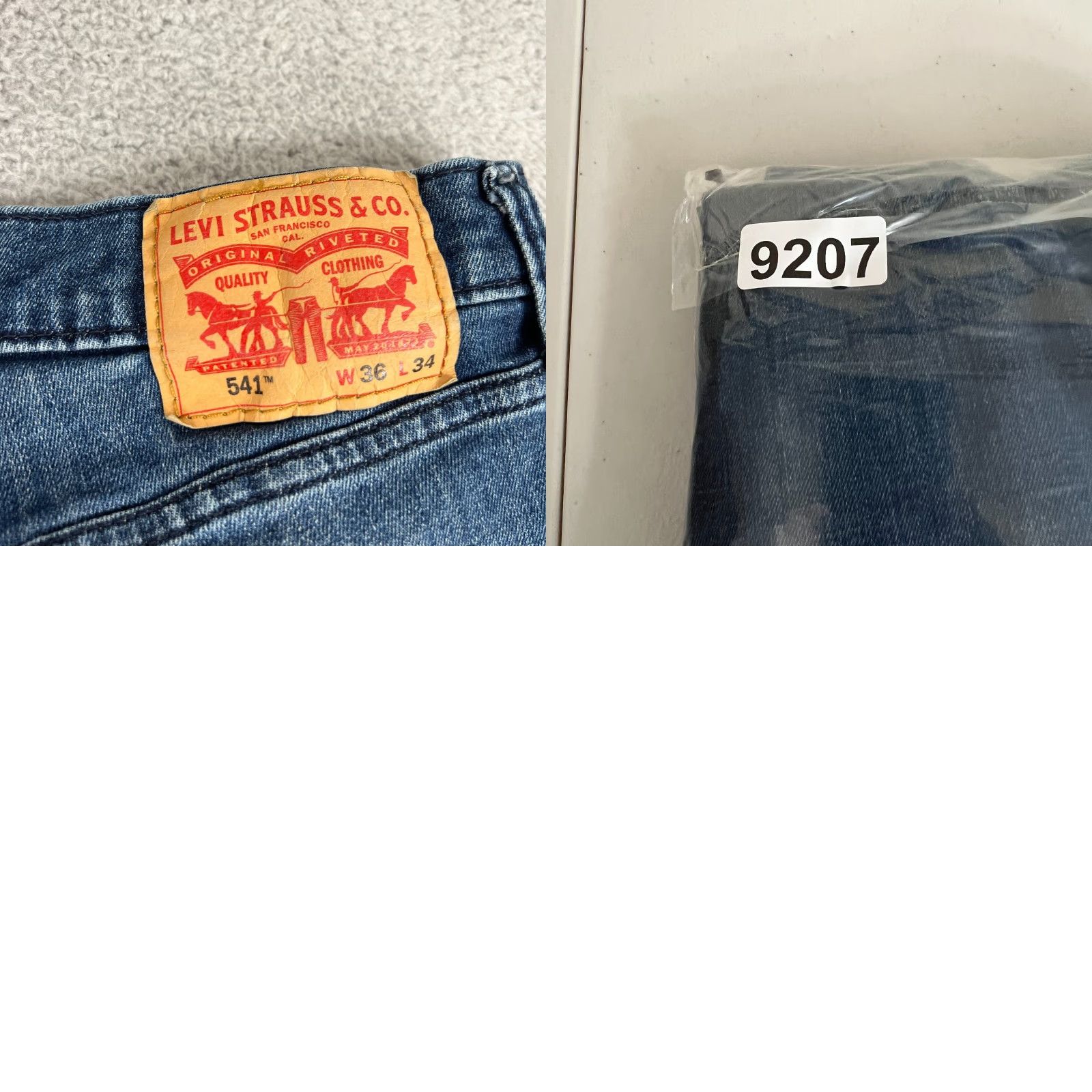 Levi's Levi's 541 Jeans Men’s 36x34 Dark Wash Athletic Tapered Fit 5-Pocket Denim Jeans Size US 36 / EU 52 - 9 Thumbnail